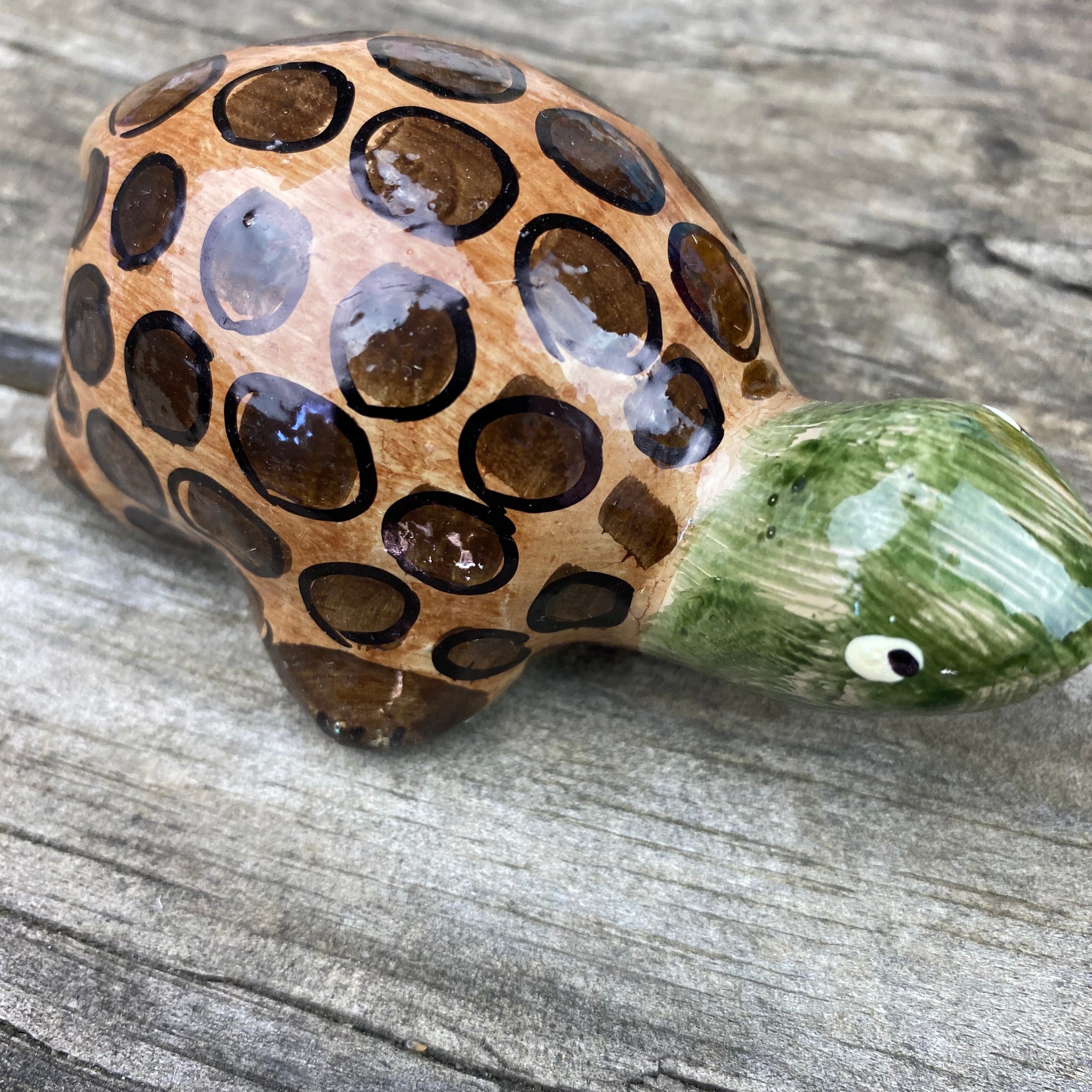 Fair Trade Paper Mache Hand Painted Turtle Ornament