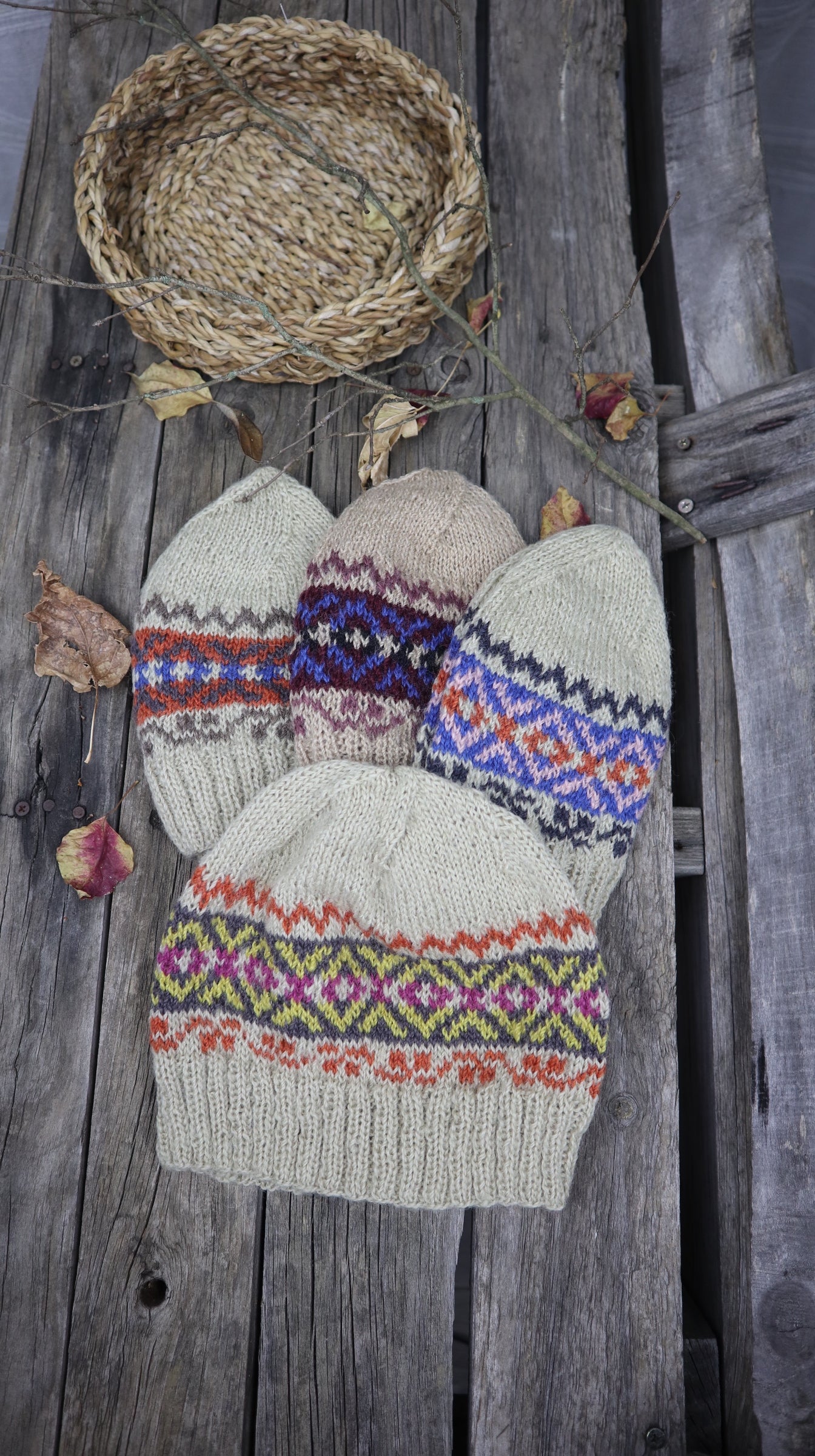 Fair Trade Ethical Woollen Beanie in Patterned Design