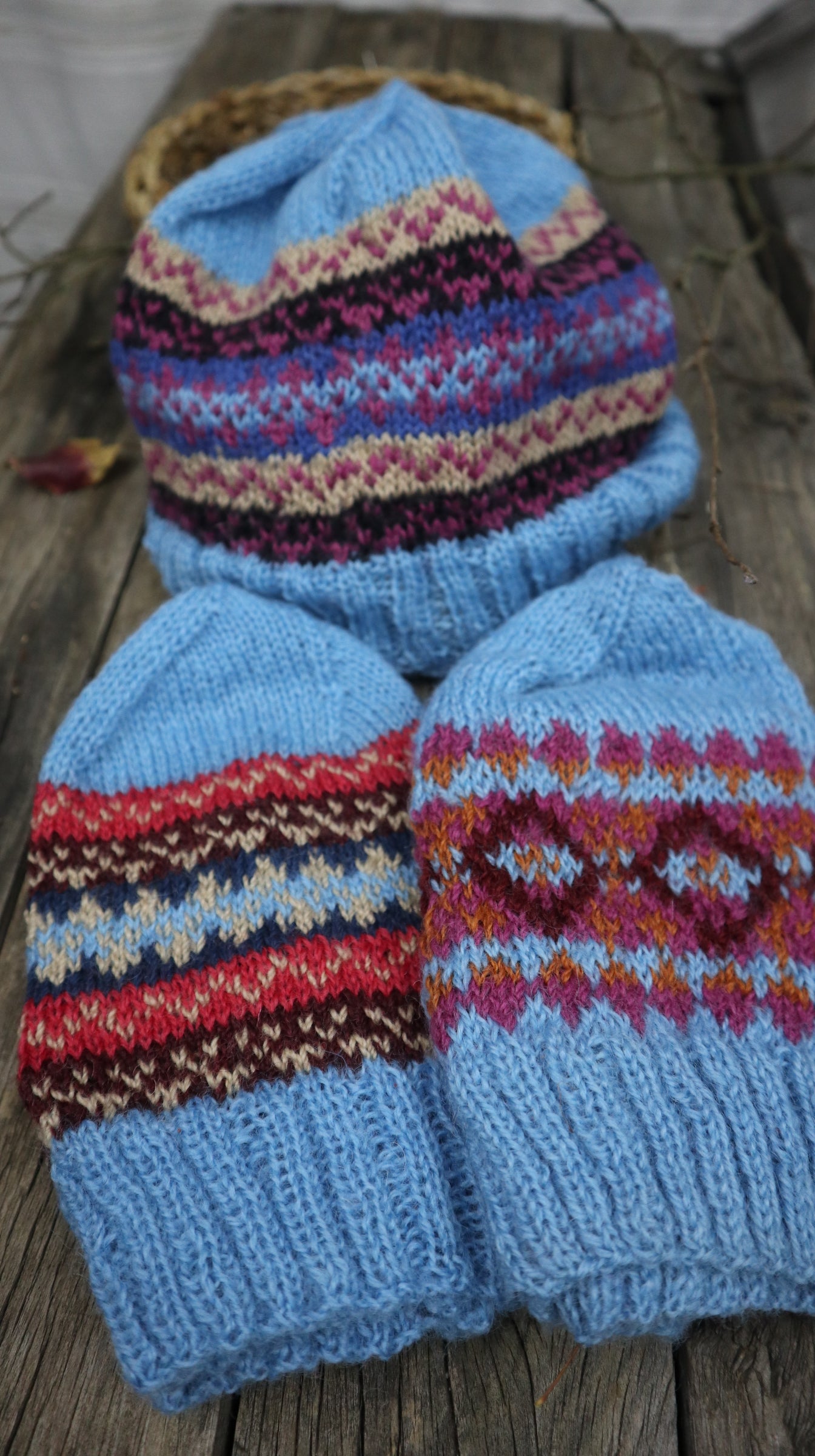 Fair Trade Ethical Woollen Beanie in Patterned Design