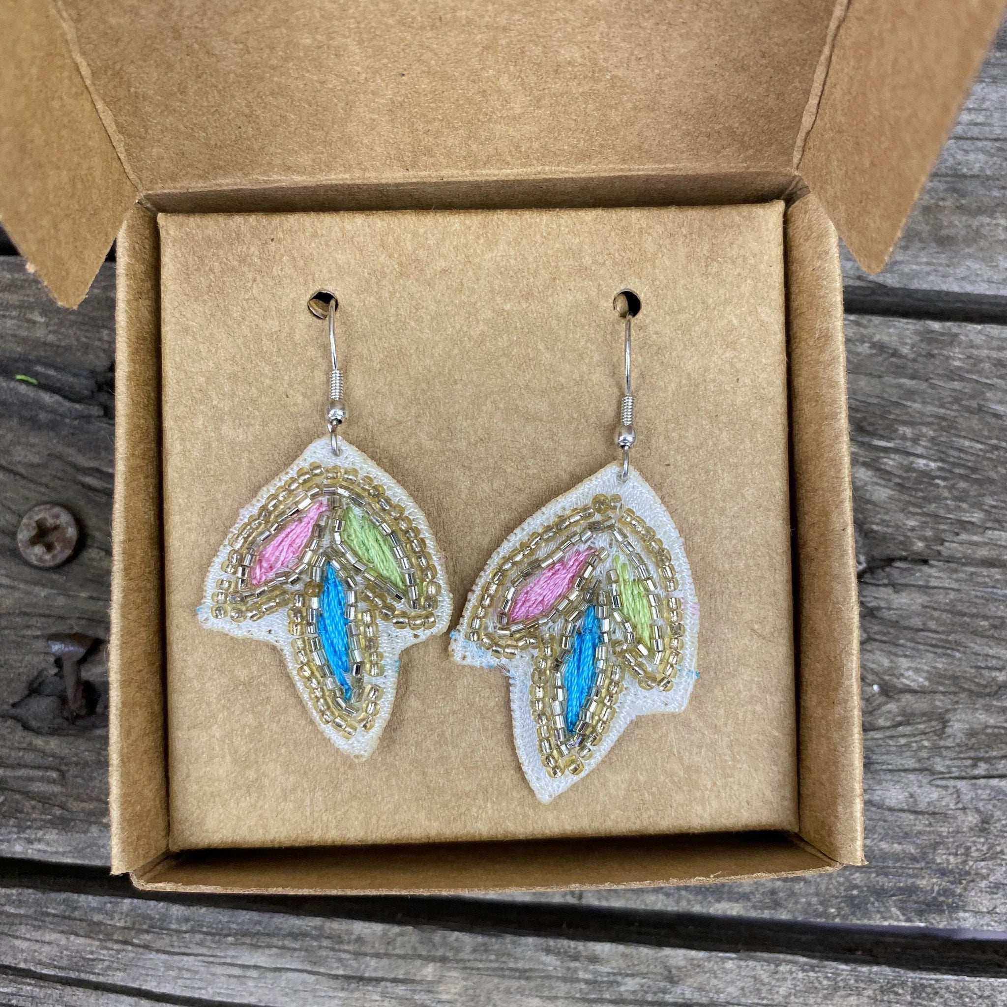 Fair Trade Rainbow Droplets Necklace Earring Jewellery Set