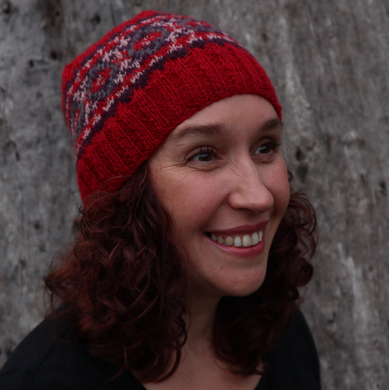 Fair Trade Ethical Woollen Beanie in Patterned Design