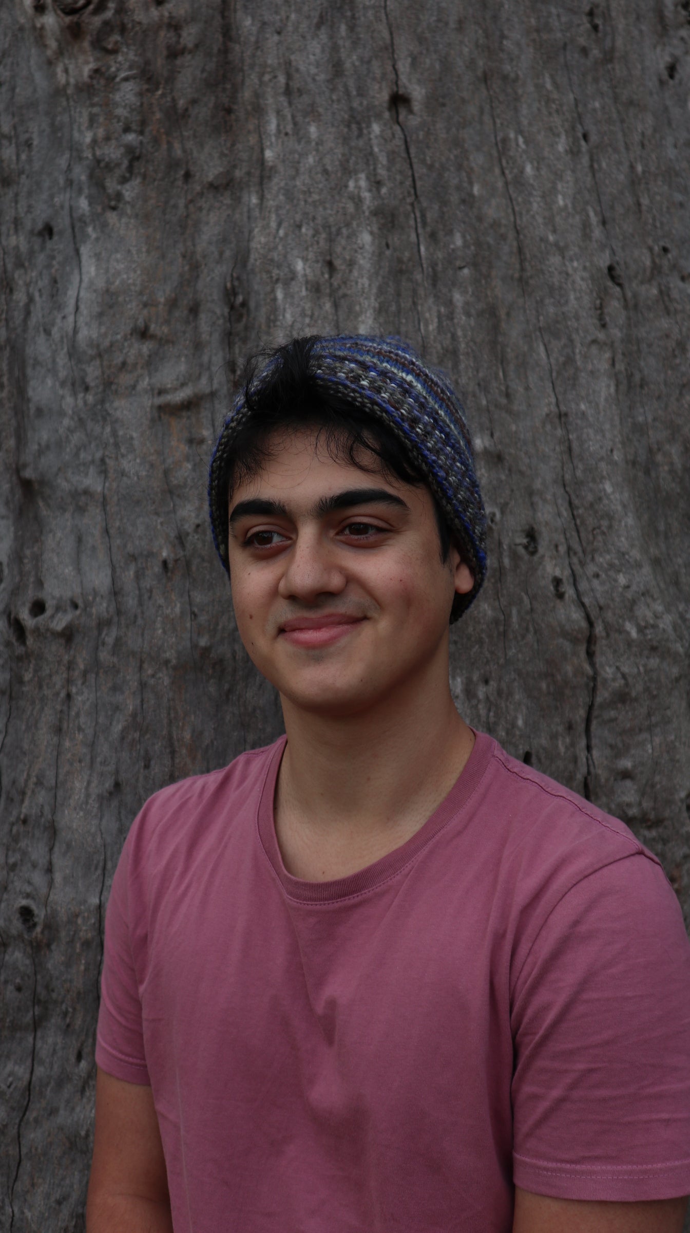 Fair Trade Ethical Woollen Beanie in Striped Multi Coloured Design with Pom Pom