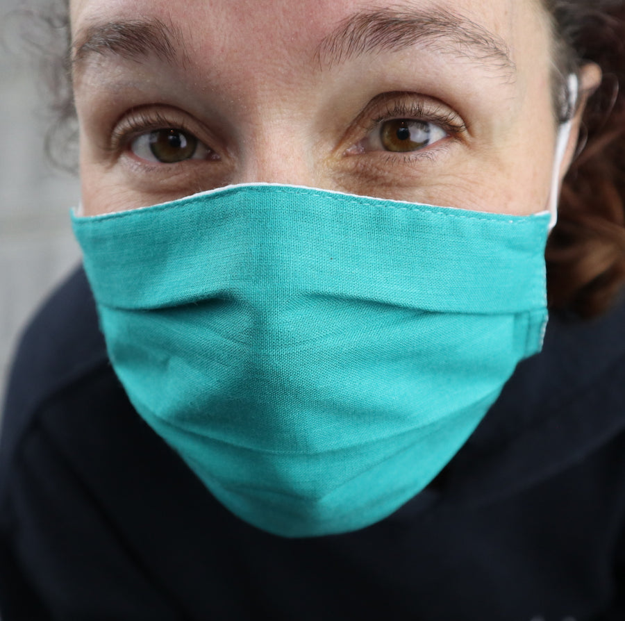 Fair Trade Ethical 3 Layer Cotton Face Masks Plain Colours