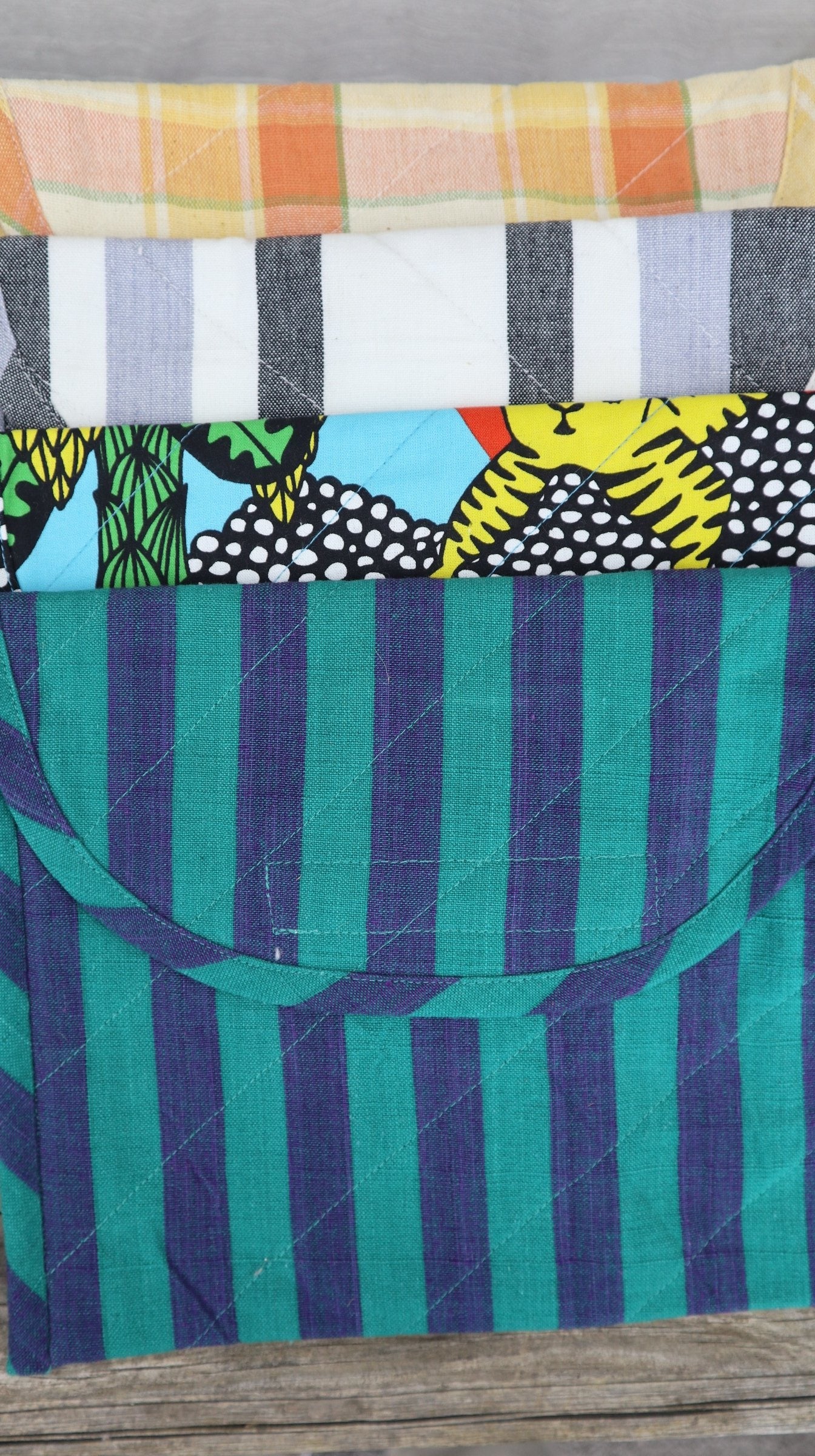 Fair Trade Ethical Hand Woven Cotton Ipad Cover - Assorted