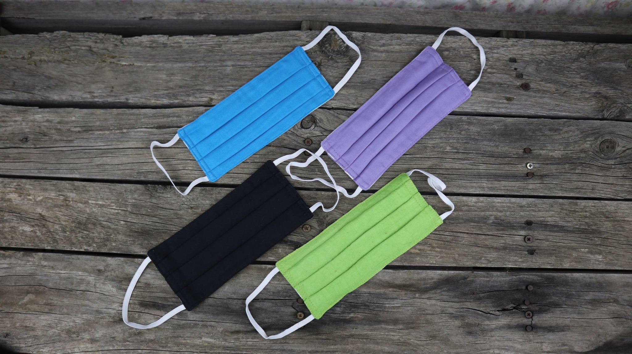 Fair Trade Ethical 3 Layer Cotton Face Masks Plain Colours