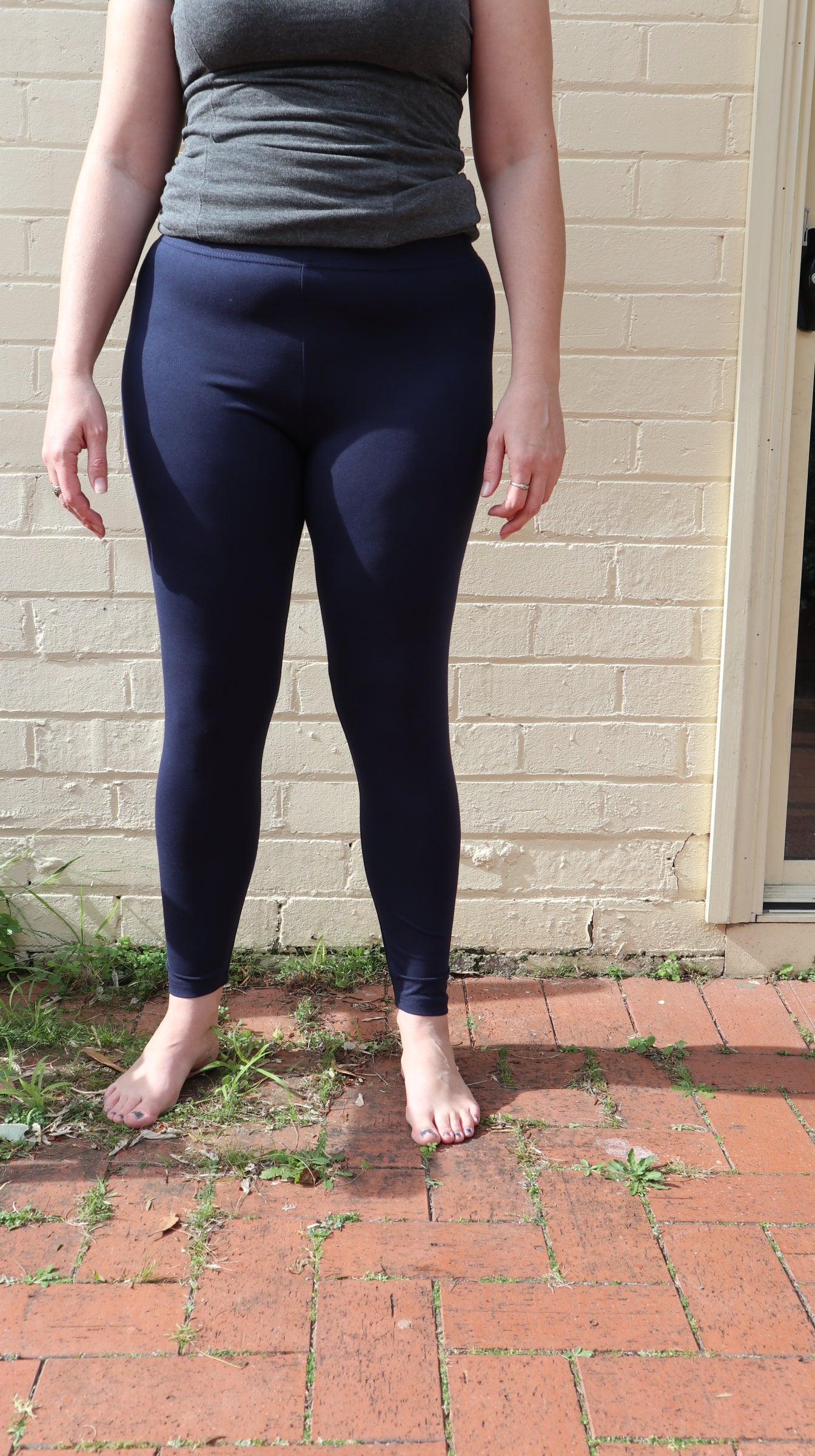 Fair Trade Organic Cotton Leggings Navy