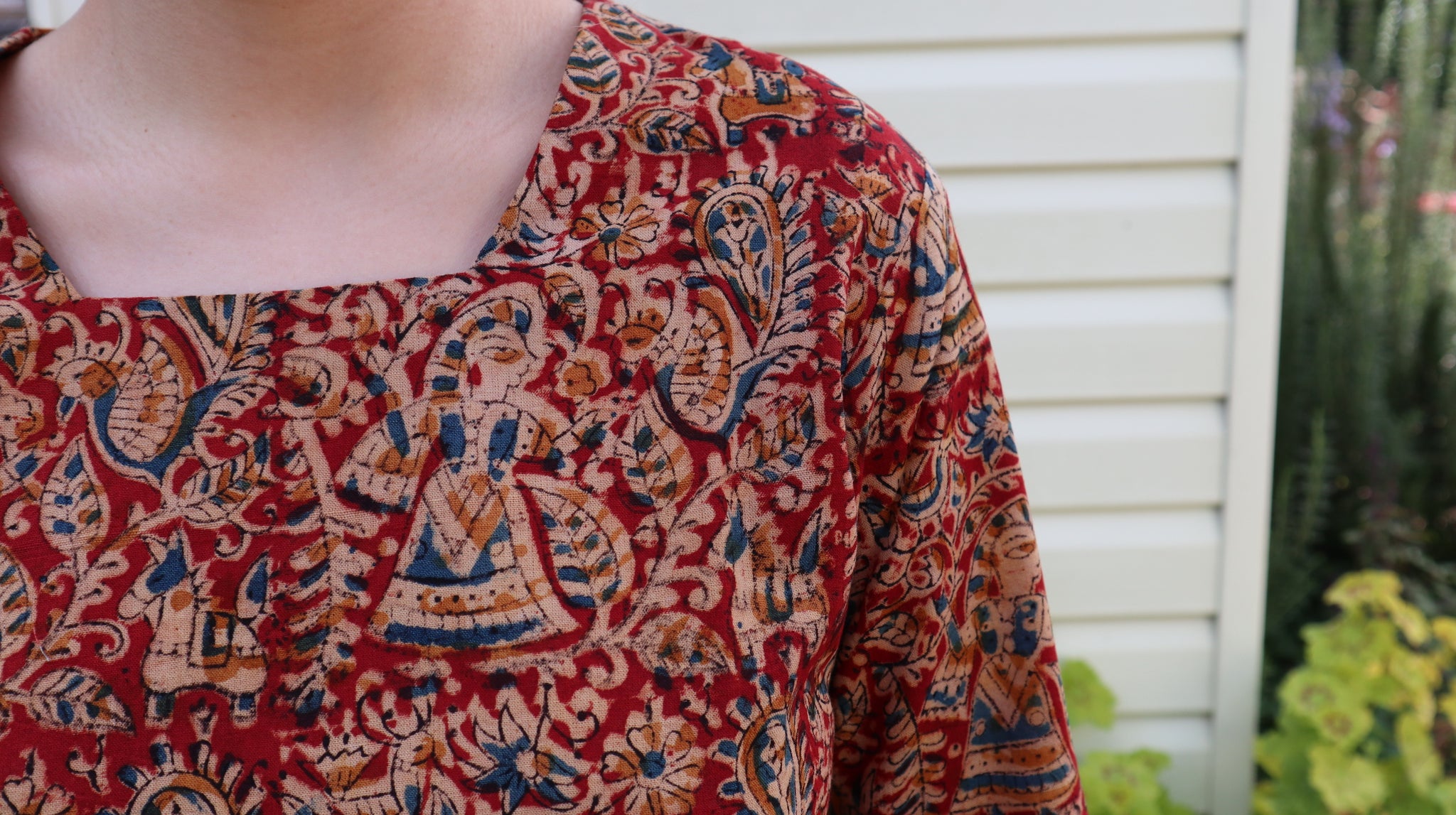 Fair Trade Bell Sleeve Square Neck Amelia Design