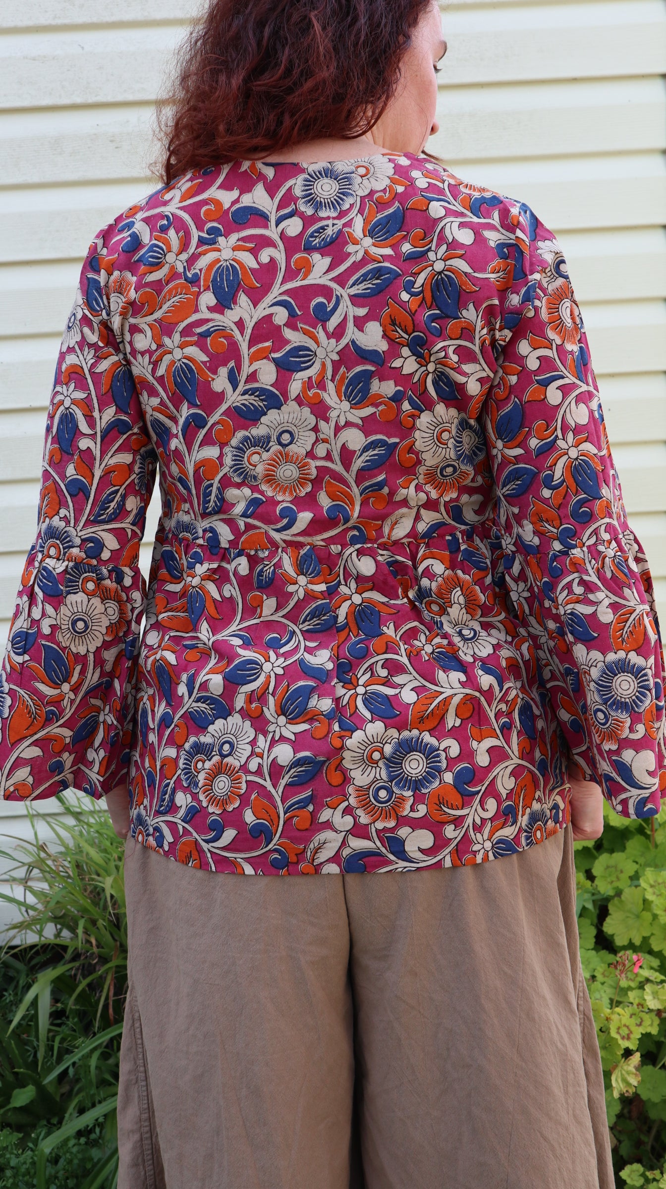 Fair Trade Bell Sleeve Square Neck Mia Design