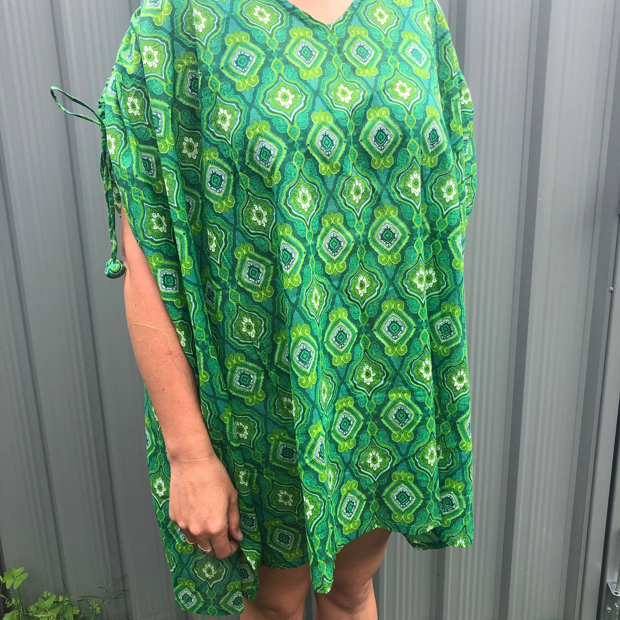 Fair Trade Ethical Cotton Beach Cover Up Banana Pattern