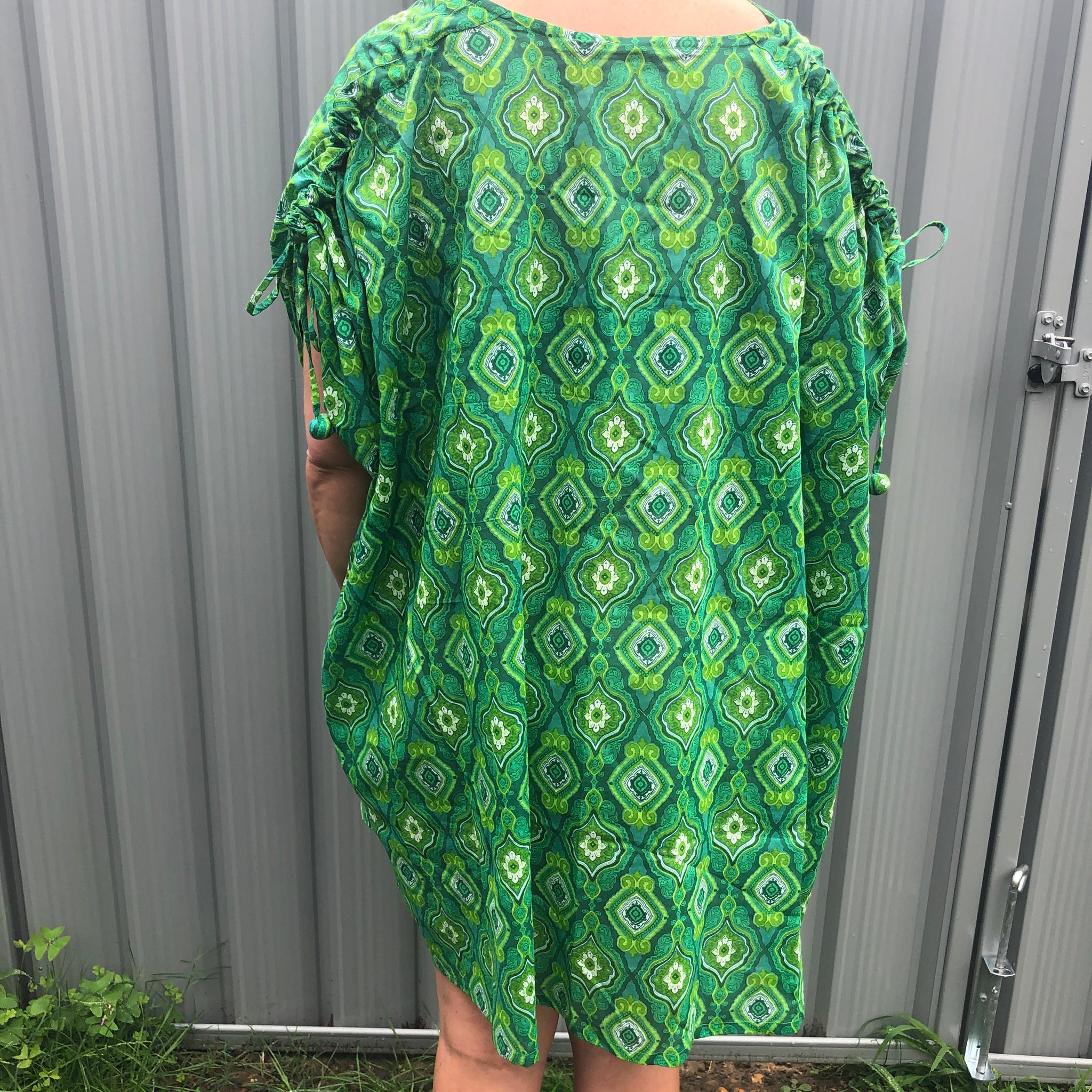 Fair Trade Ethical Cotton Beach Cover Up Banana Pattern