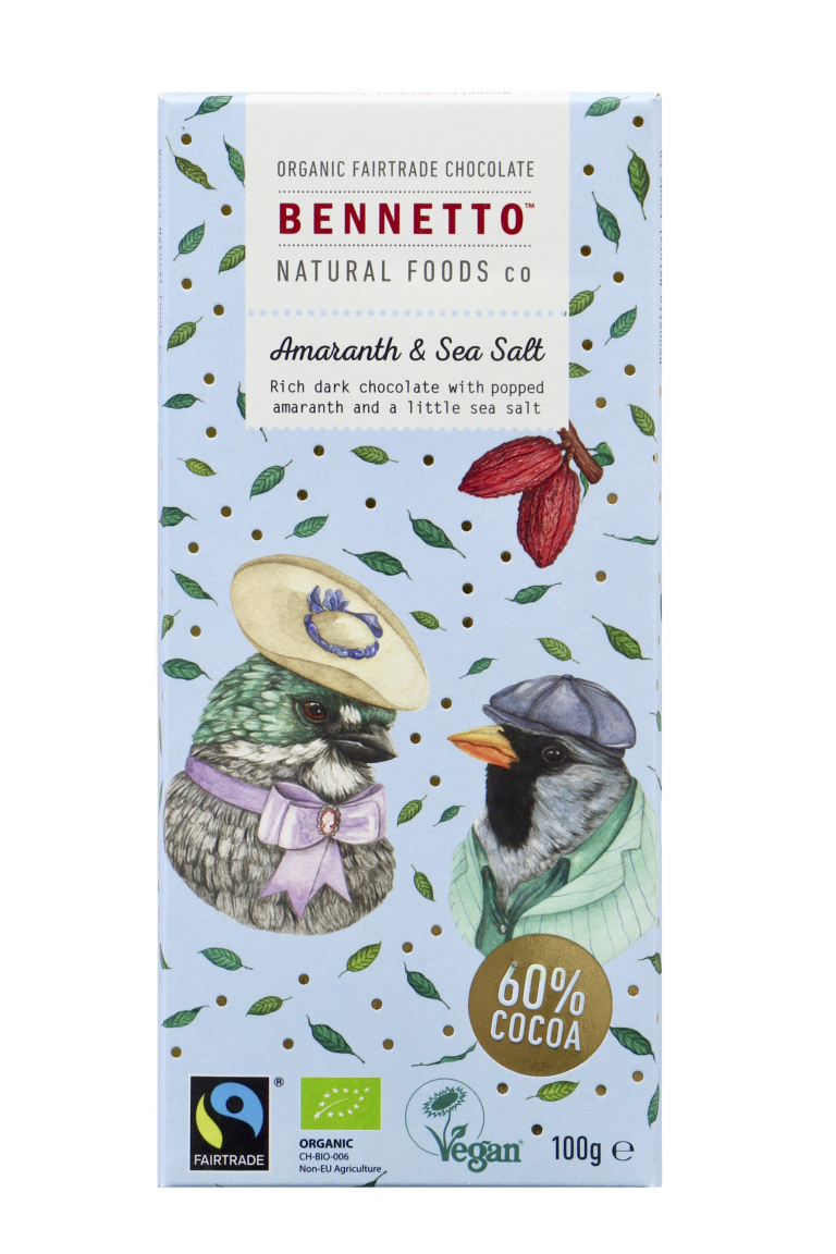 Fairtrade Ethical Organic Bennetto Chocolate Bars