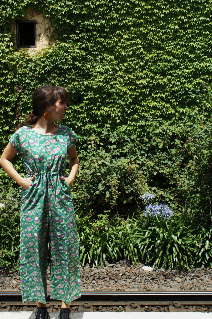 Fair Trade Cotton Jumpsuits Musical Instruments Green Design