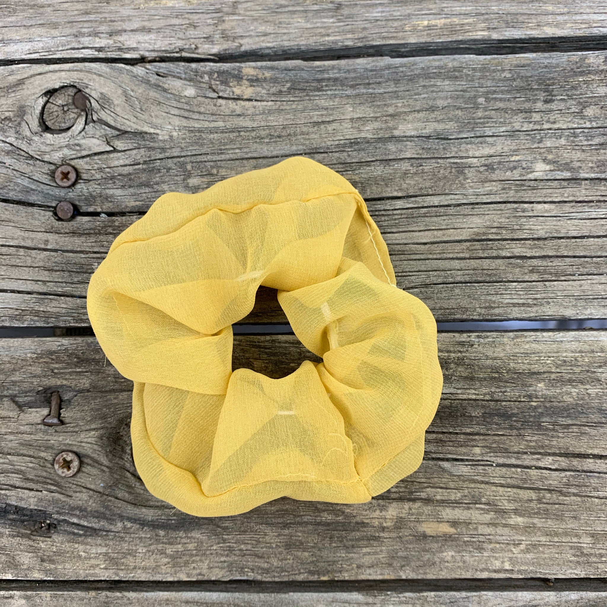 Fair Trade Ethical Upcycled Fabric Scrunchies Sheer