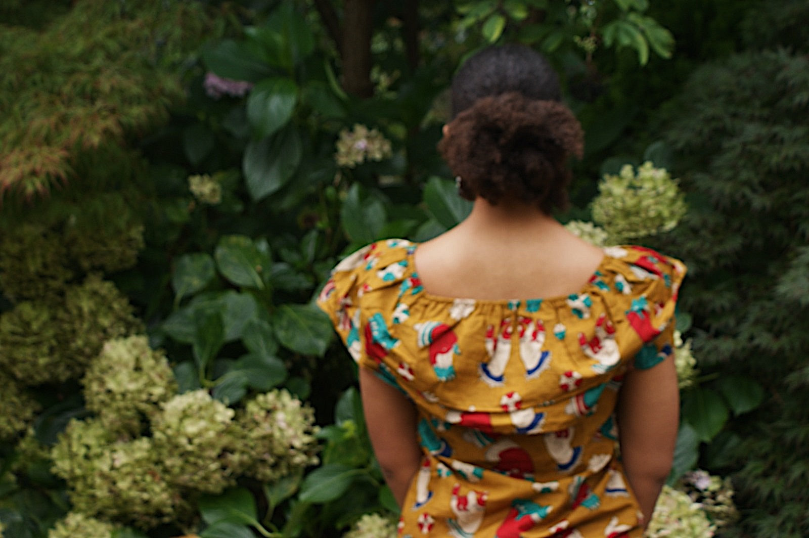 Fair Trade Cotton Off the Shoulder Top Hand Motif Design