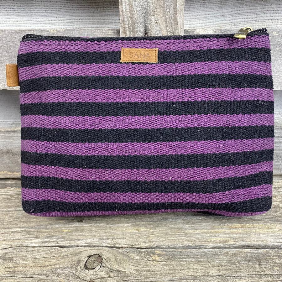 Fair Trade Anka Bag Purple Stripe