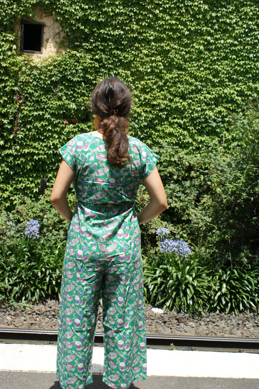 Fair Trade Cotton Jumpsuits Musical Instruments Green Design