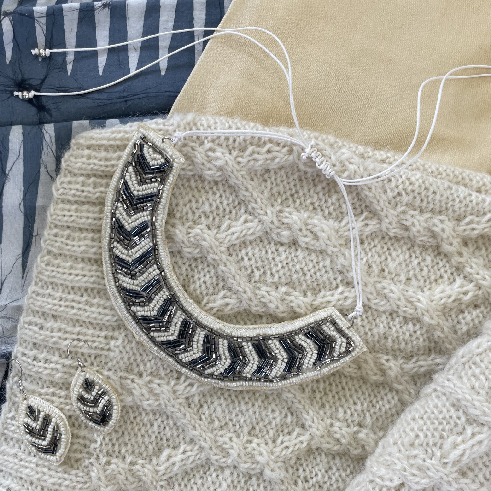 Fair Trade Silver Necklace and Earring Jewellery Set