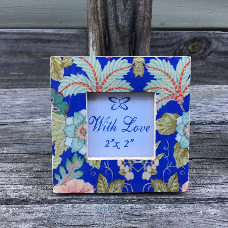 Fair Trade Ethical Mini Floral Photo Frame