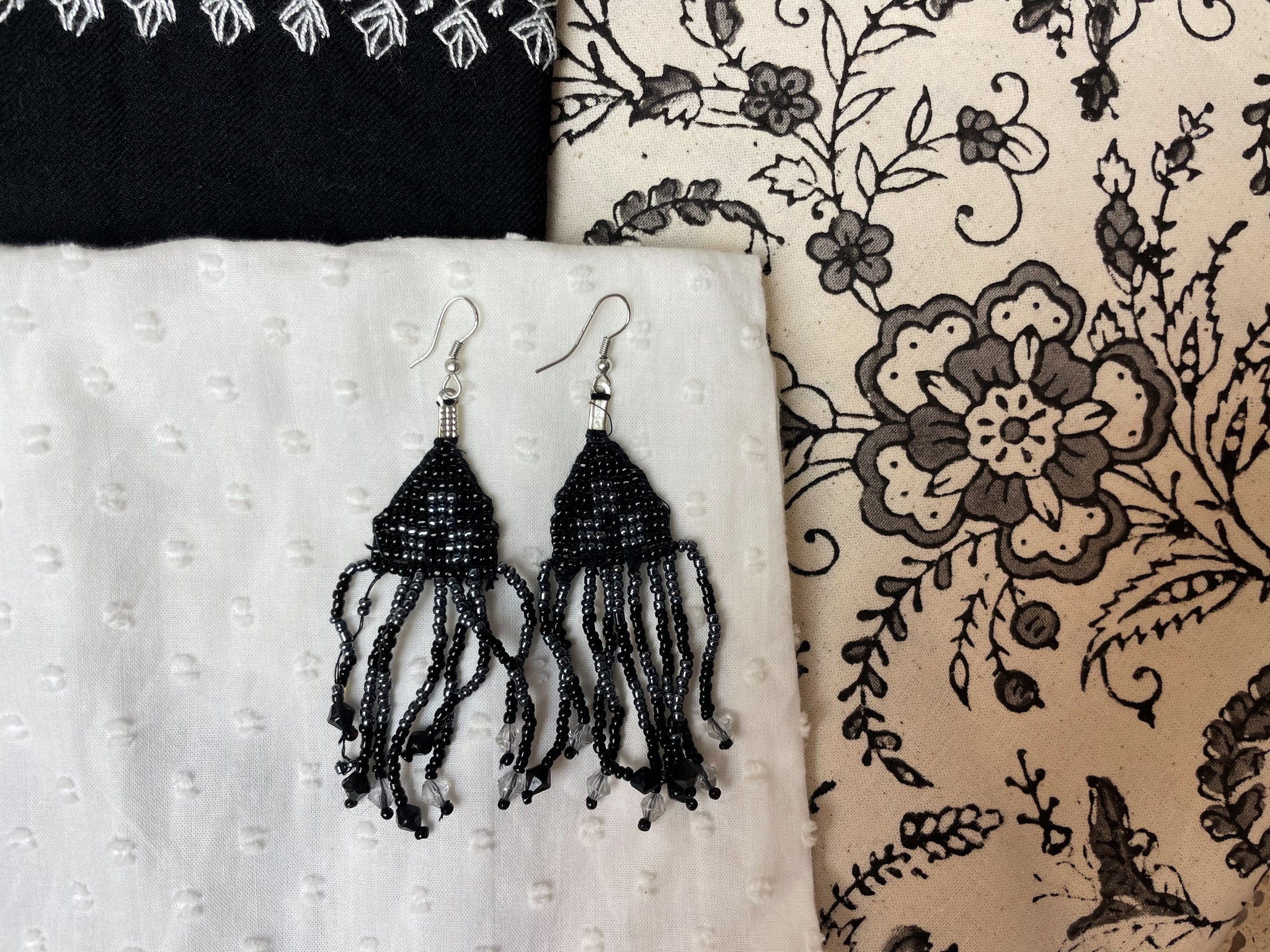 Fair Trade Shiny Black Beaded Jewellery