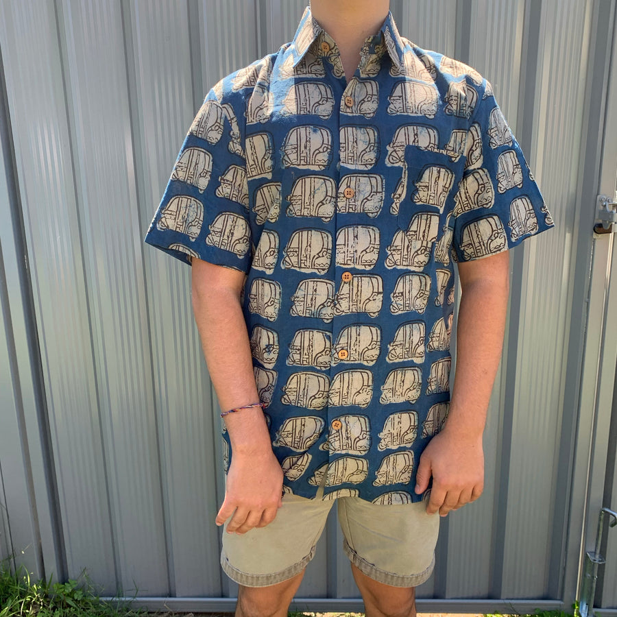 Fair Trade Ethical Cotton Shirt in Took Took Design