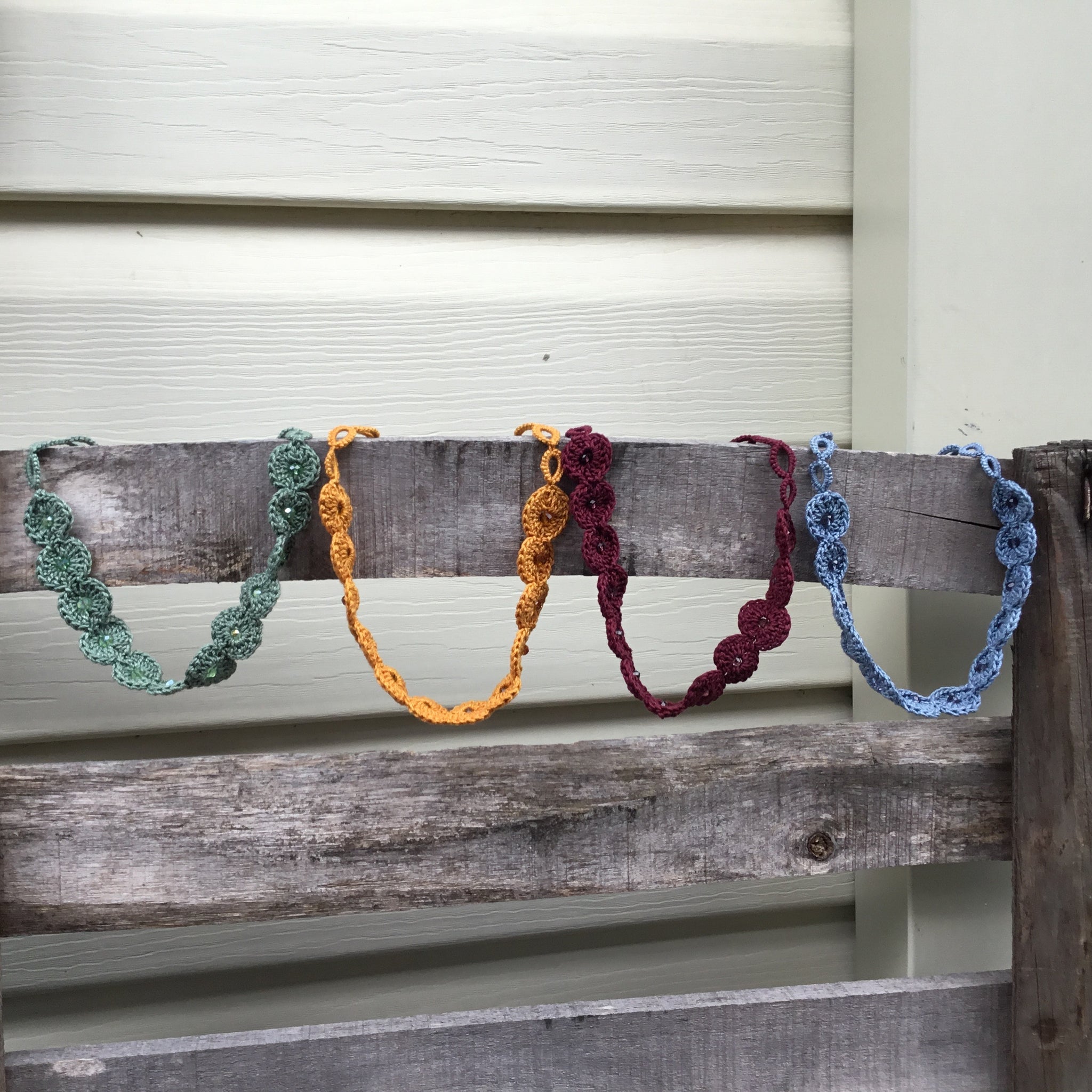 Fair Trade Ethical Tatted Necklace with Glass Beads