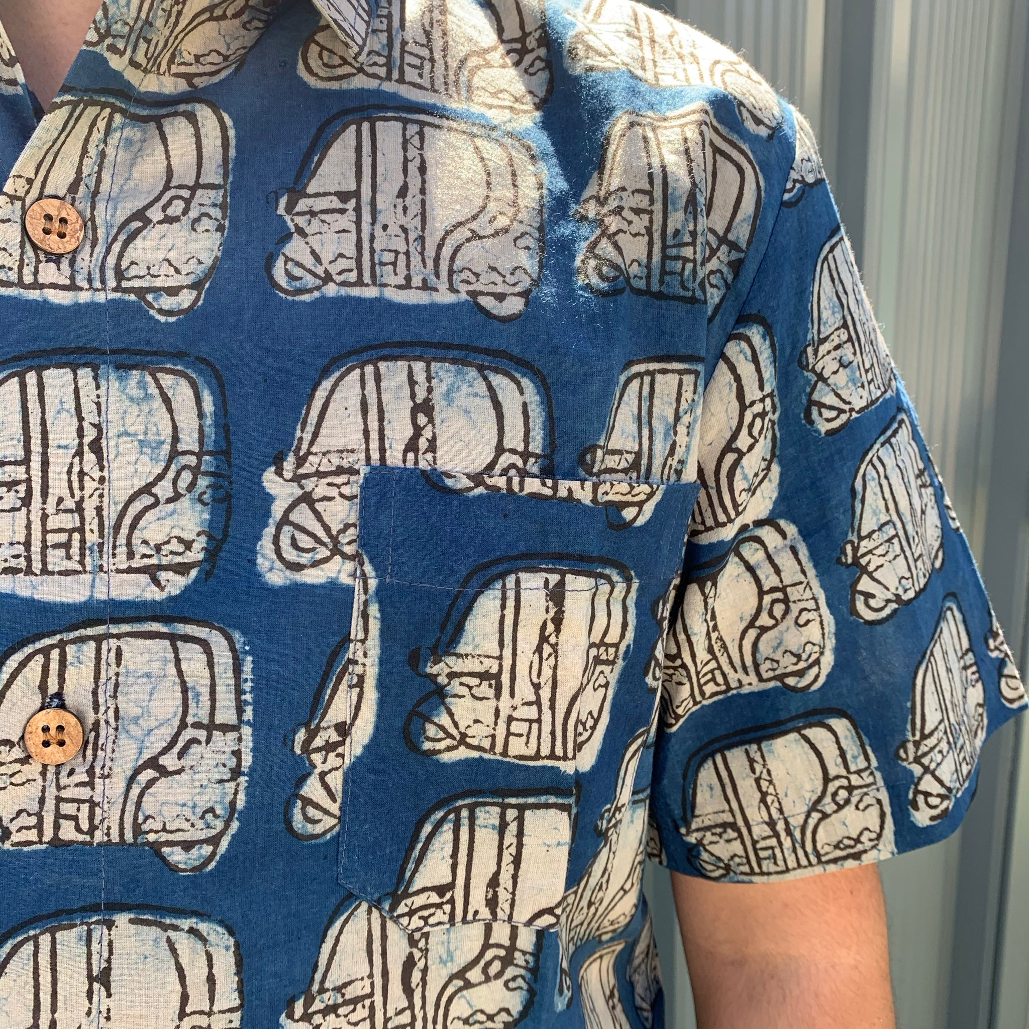 Fair Trade Ethical Cotton Shirt in Took Took Design