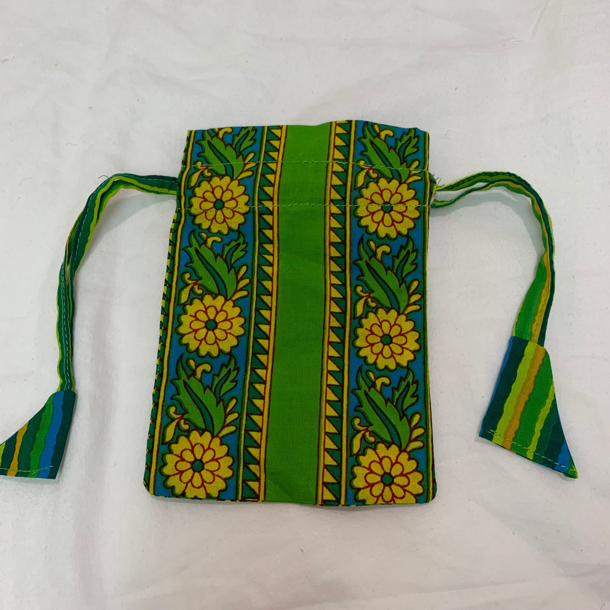 Fair Trade Ethical Gift Bag Eco Alternative Sunny Flowers Design