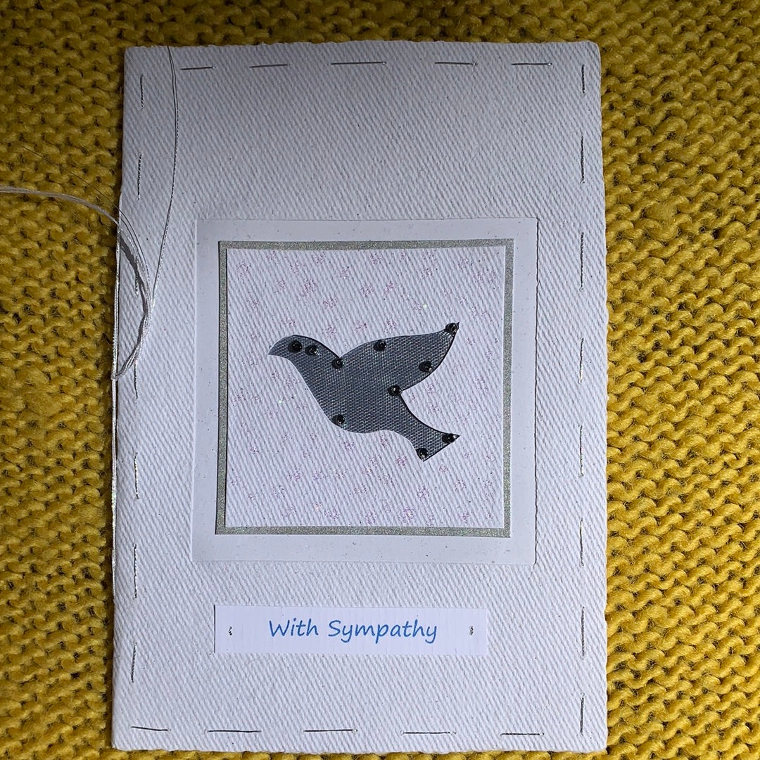 Fair Trade Handmade Paper Greeting Card Sympathy Design