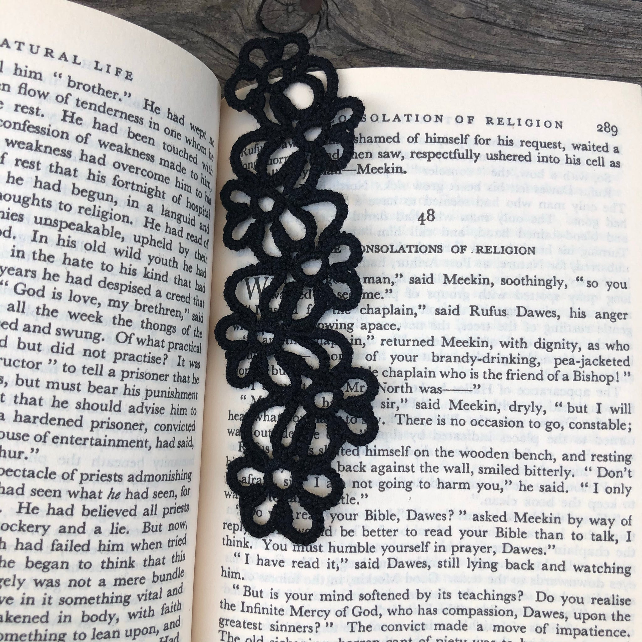 Tatted Flower Bookmarks