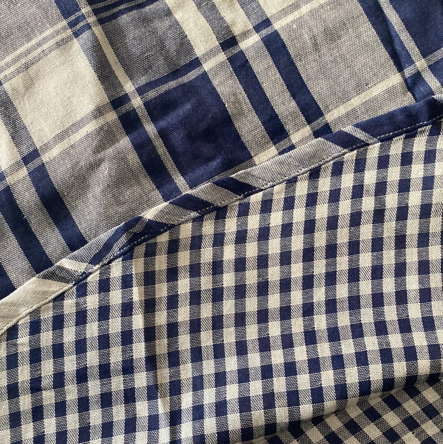 Fair Trade Umbrella Check Skirt Blue