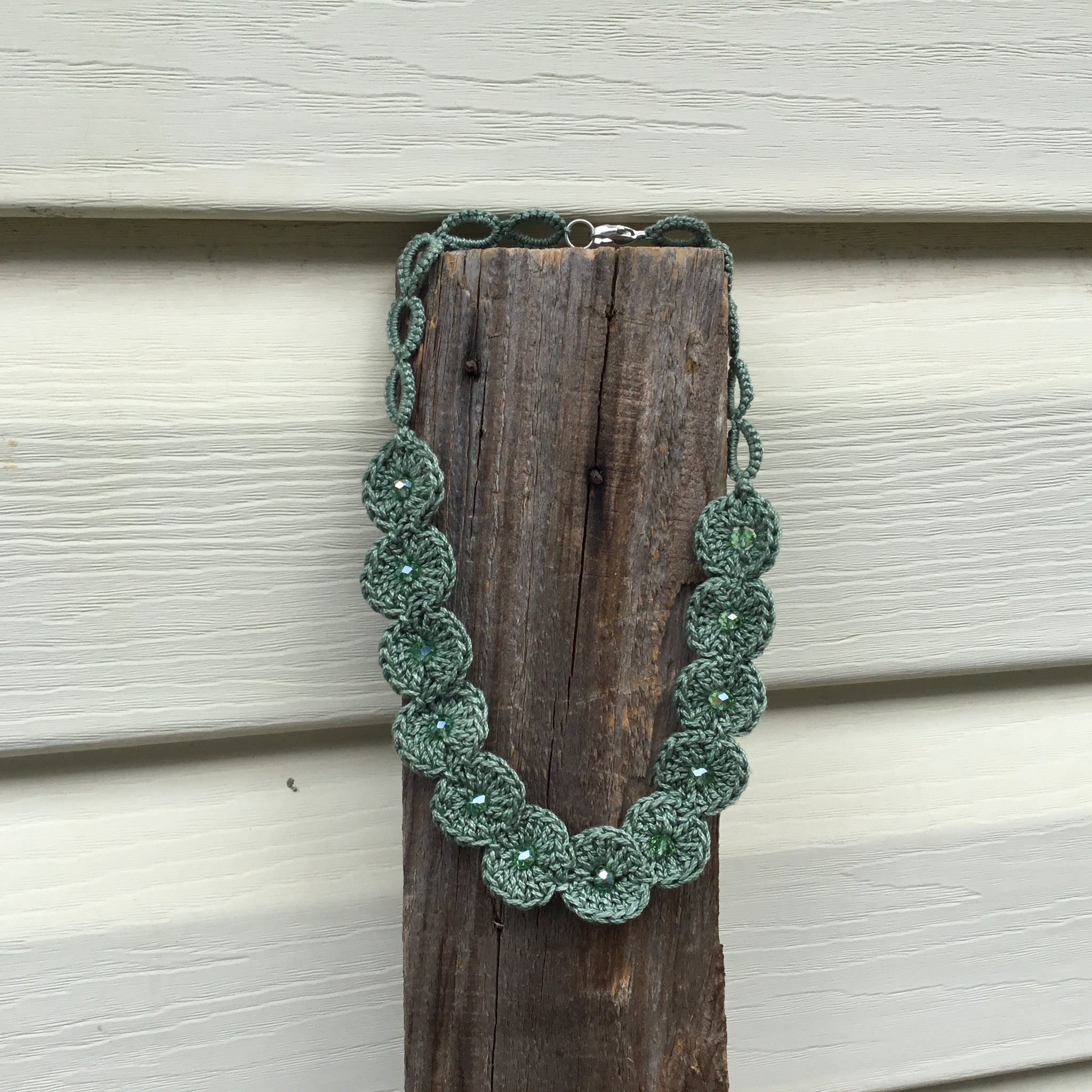 Fair Trade Ethical Tatted Necklace with Glass Beads