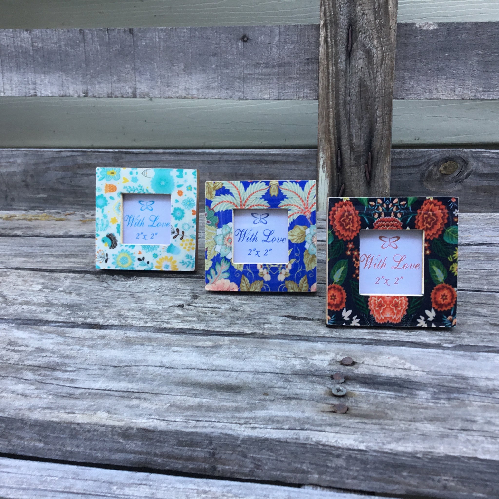 Fair Trade Ethical Mini Floral Photo Frame