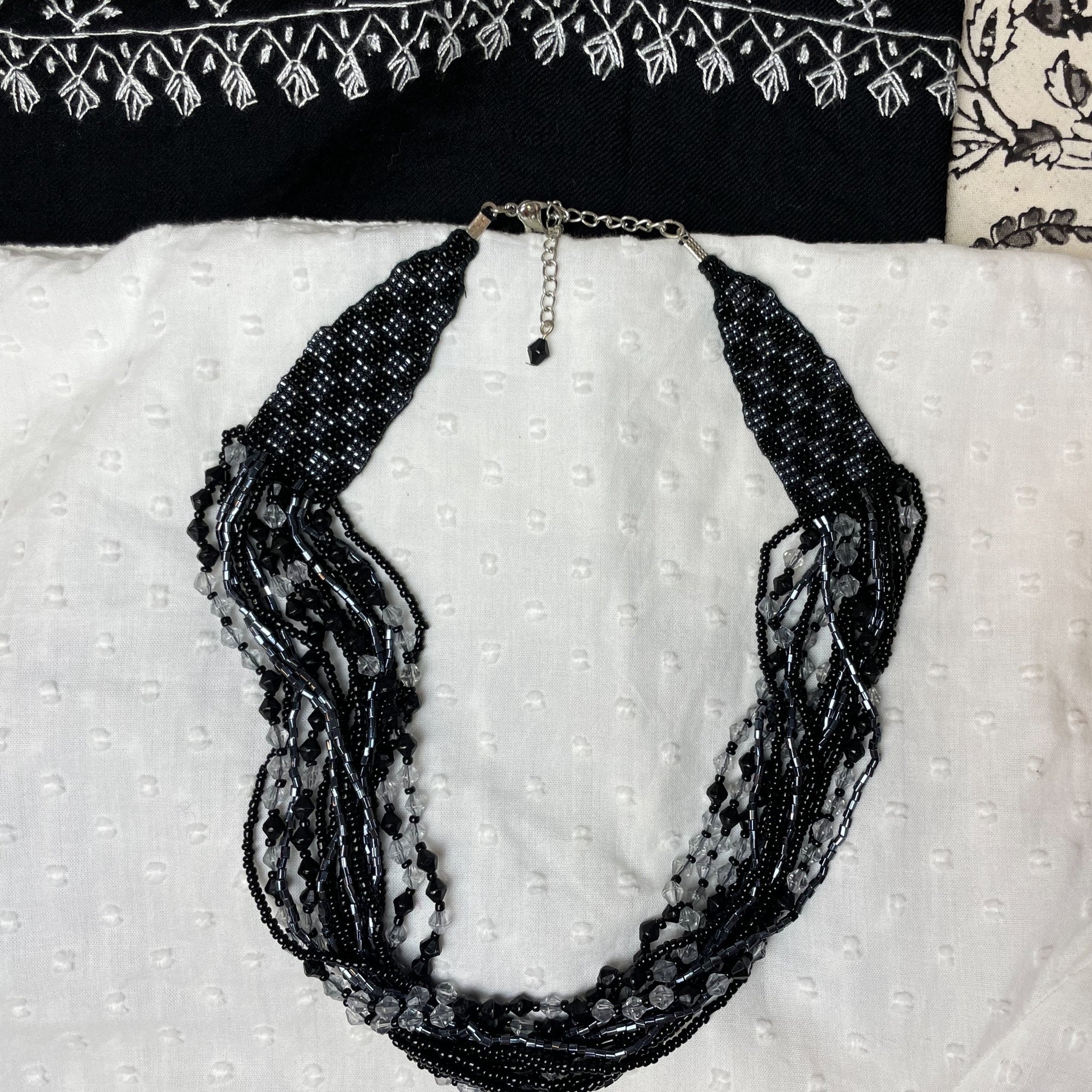 Fair Trade Shiny Black Beaded Jewellery