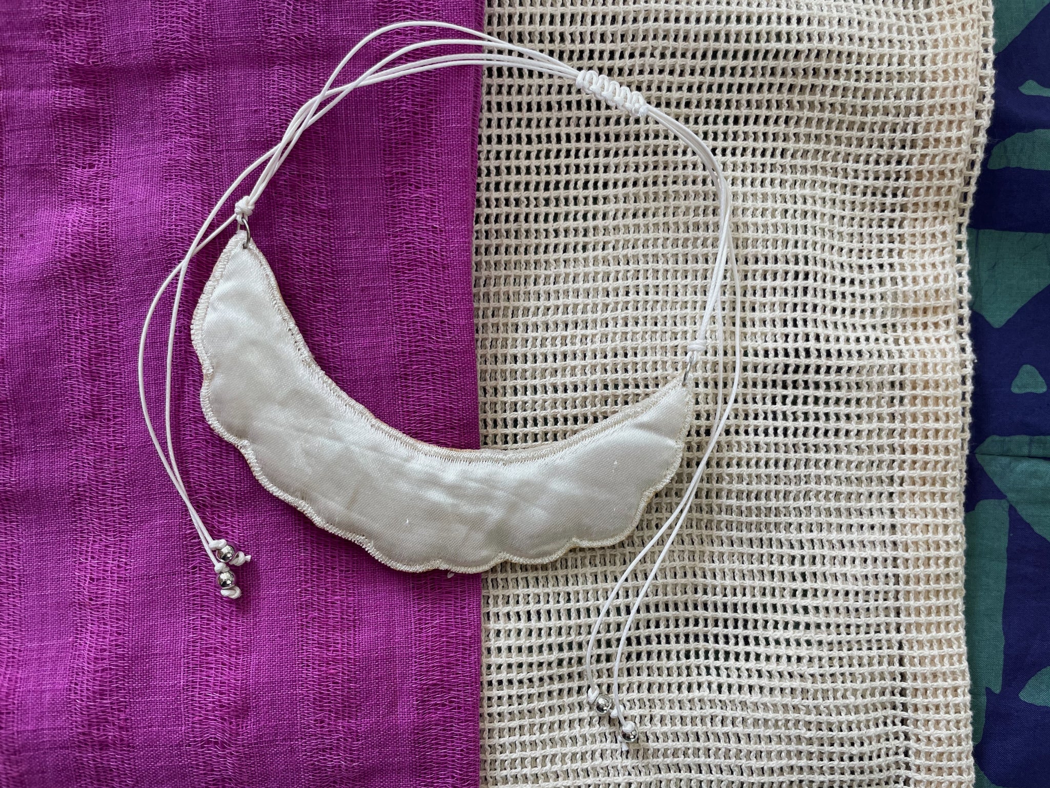 Fair Trade Royal Purple Beaded Necklace Earrings Jewellery Set