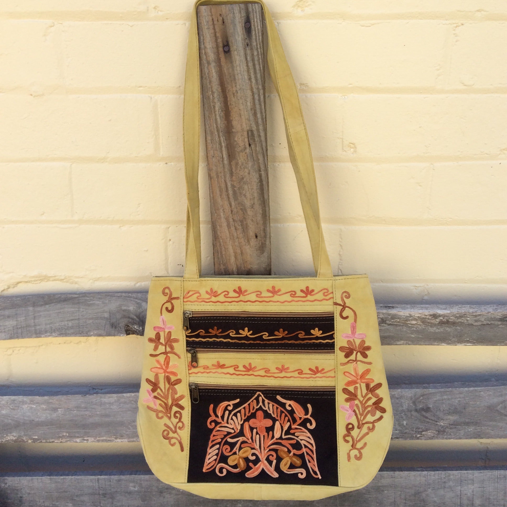 Fair Trade Ethical Bag Taray Nam Beige