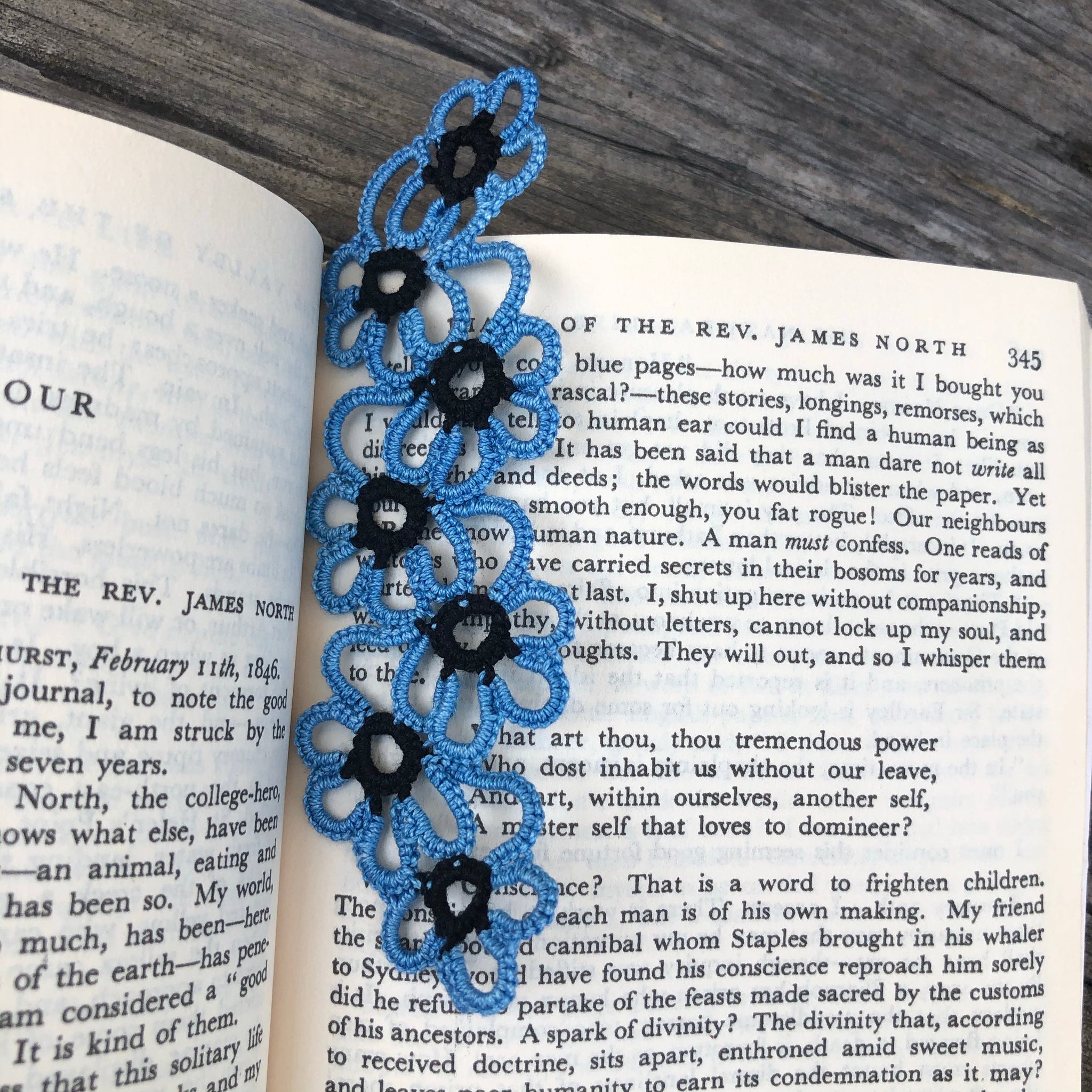 Tatted Flower Bookmarks