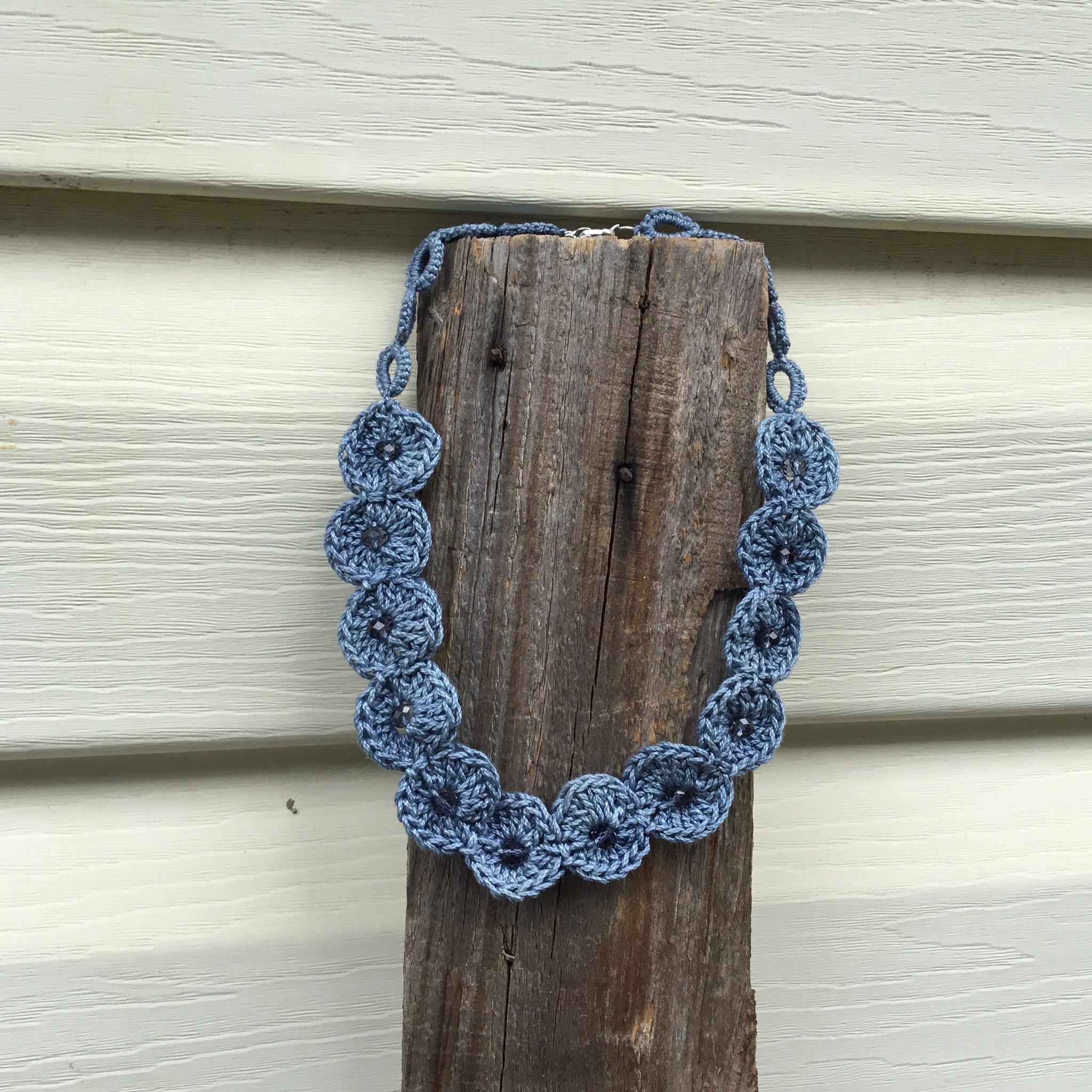 Fair Trade Ethical Tatted Necklace with Glass Beads