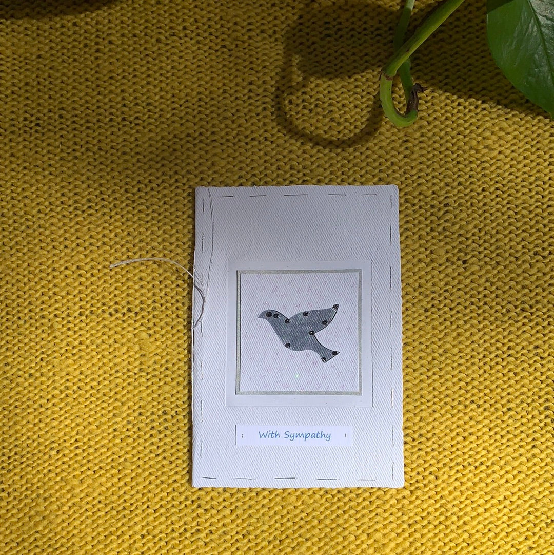 Fair Trade Handmade Paper Greeting Card Sympathy Design
