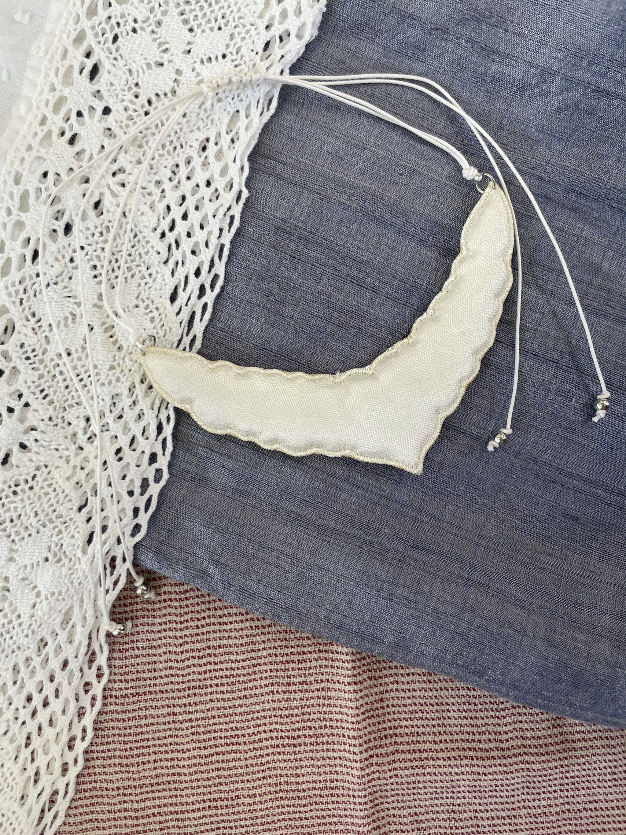 Fair Trade Pink Snowflake Beaded Necklace and Earring Jewellery Set