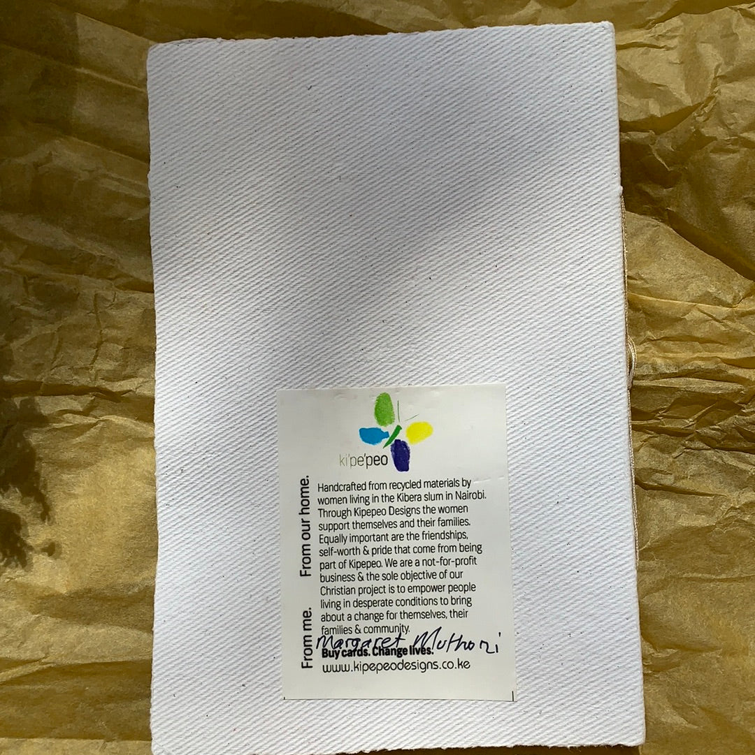 Fair Trade Handmade Paper Greeting Card House Warming Design
