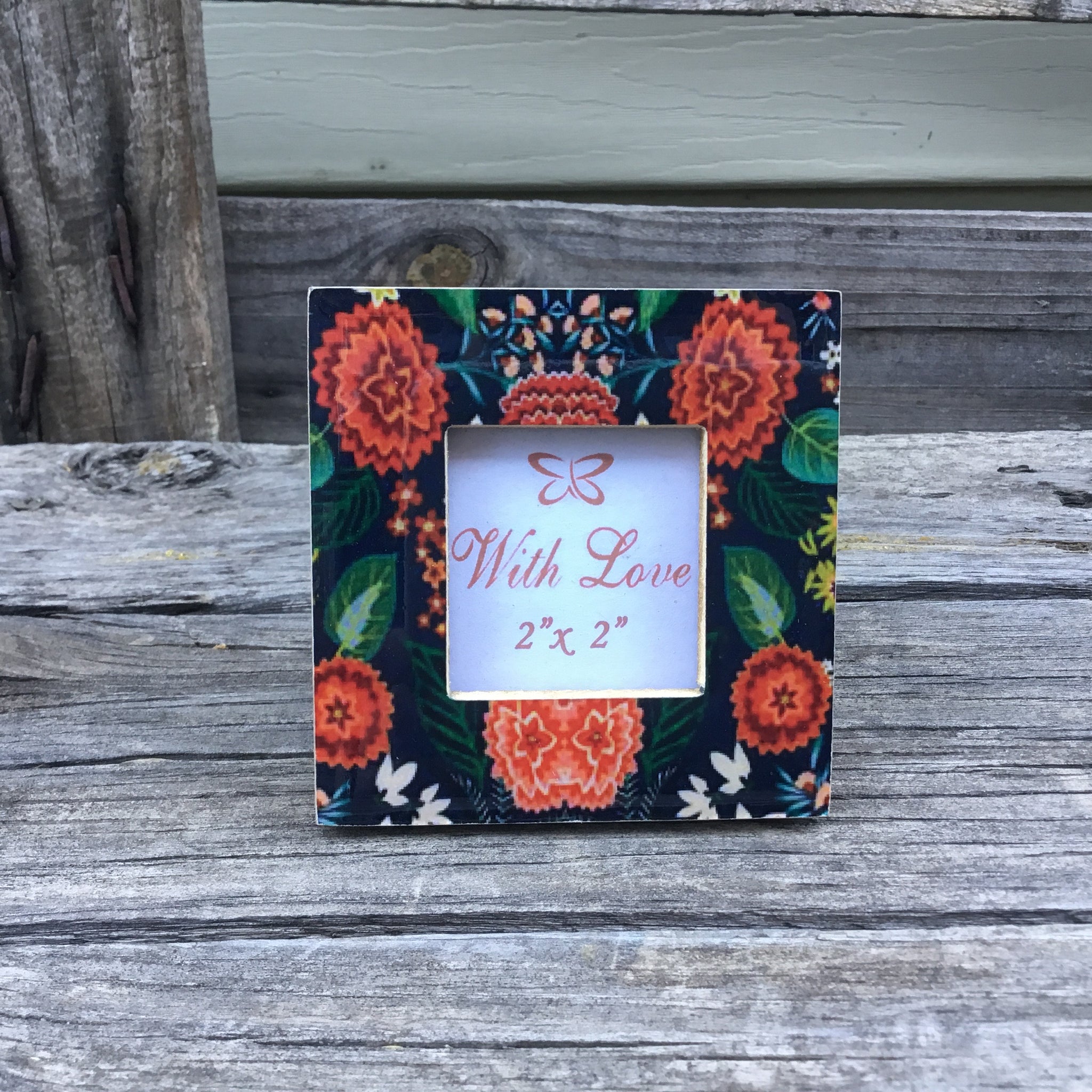 Fair Trade Ethical Mini Floral Photo Frame