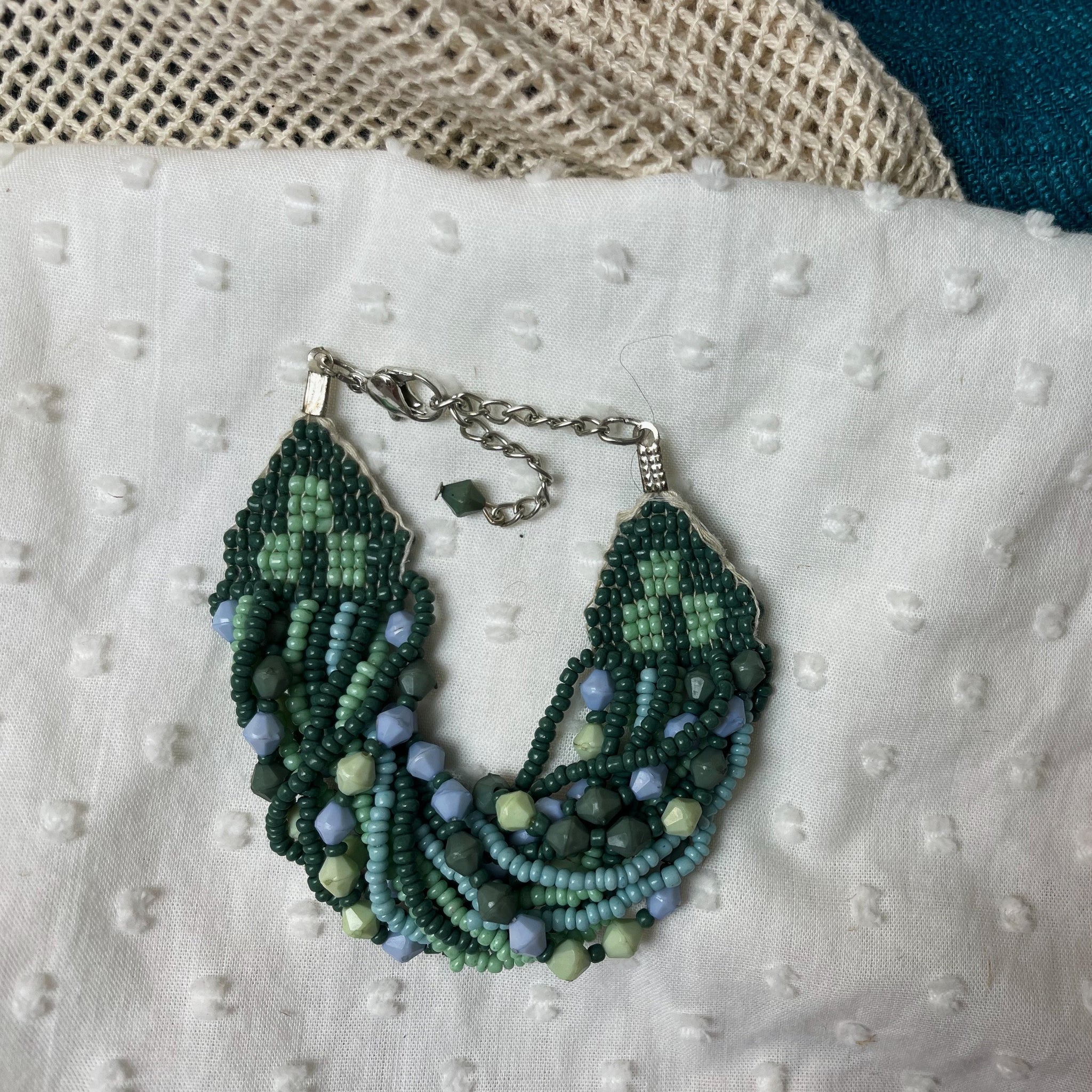 Fair Trade Lakeside Green Beaded Jewellery