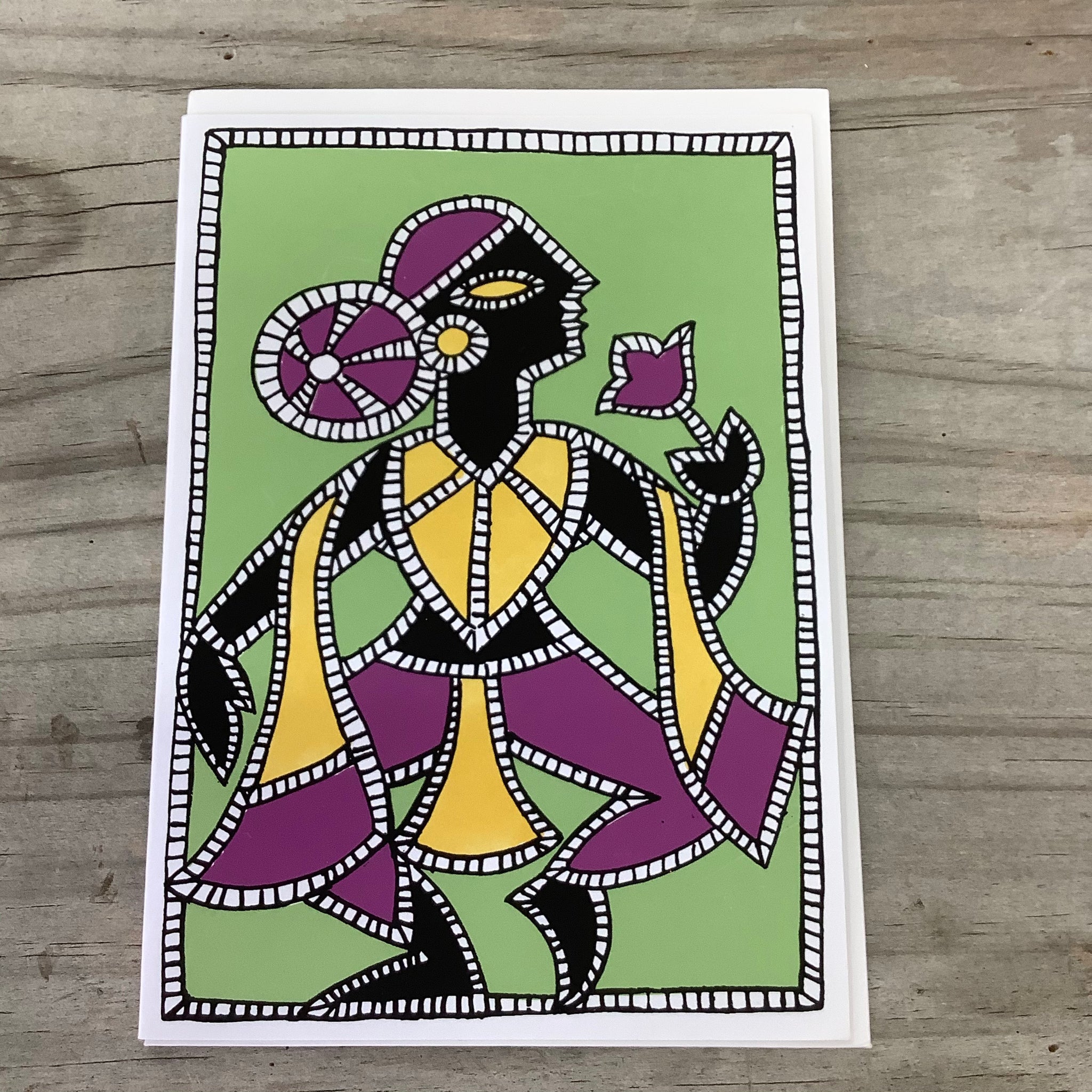 Fair Trade Tribal Dancer Greeting Card