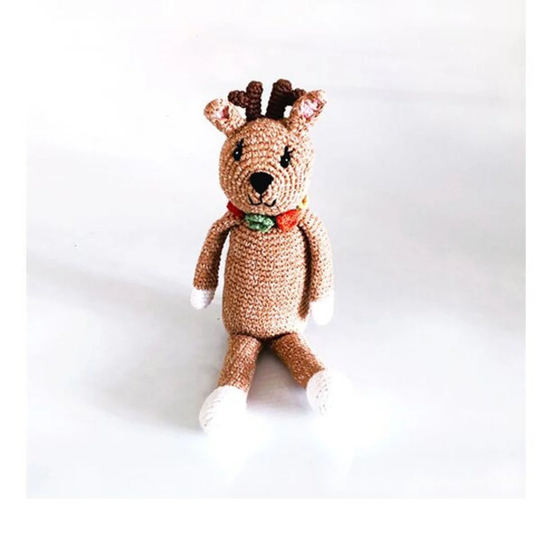 Deer Standing Rattle - Fair Trade Toy