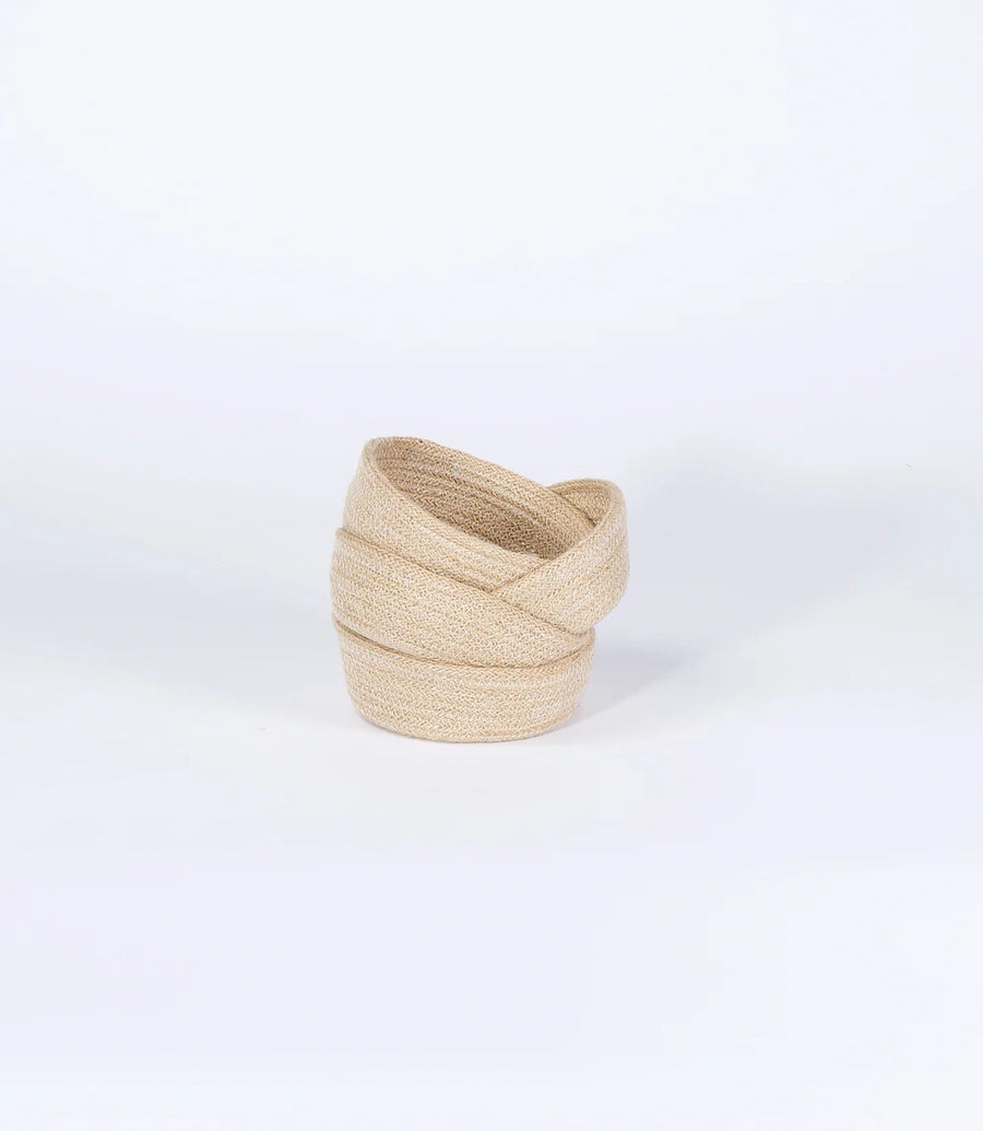 Natural Jute Trinket Bowl – Fair Trade Handmade Storage Basket (Bangladesh)
