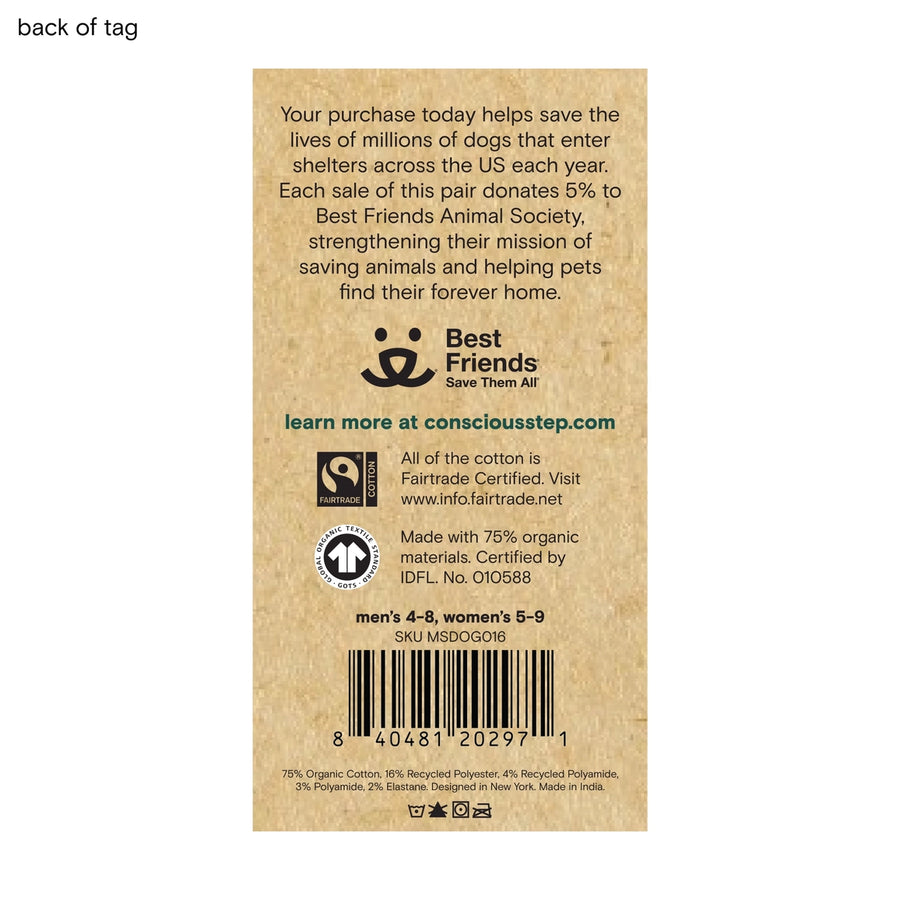 Conscious Step-Socks That Save Dogs | Gray Dogs - Gifts For Dog Lovers