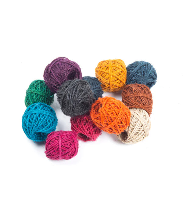 Hemp Twine Crafter's Pack 12 Assorted Balls (Fairgo Trading)
