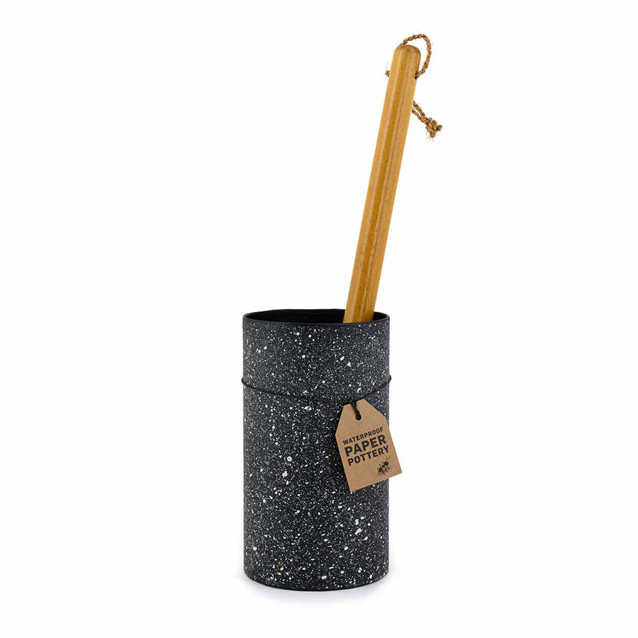 ECO MAX Toilet Brush Holder Paper Pottery - Granite