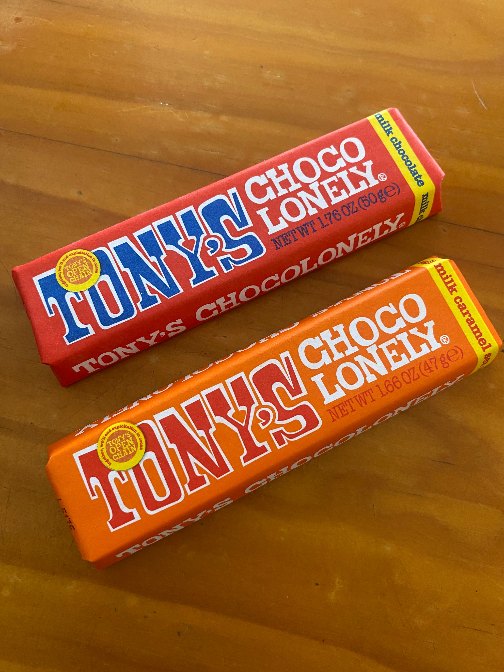 Tony's  Chocolonely Small Chocolate Bars 50g