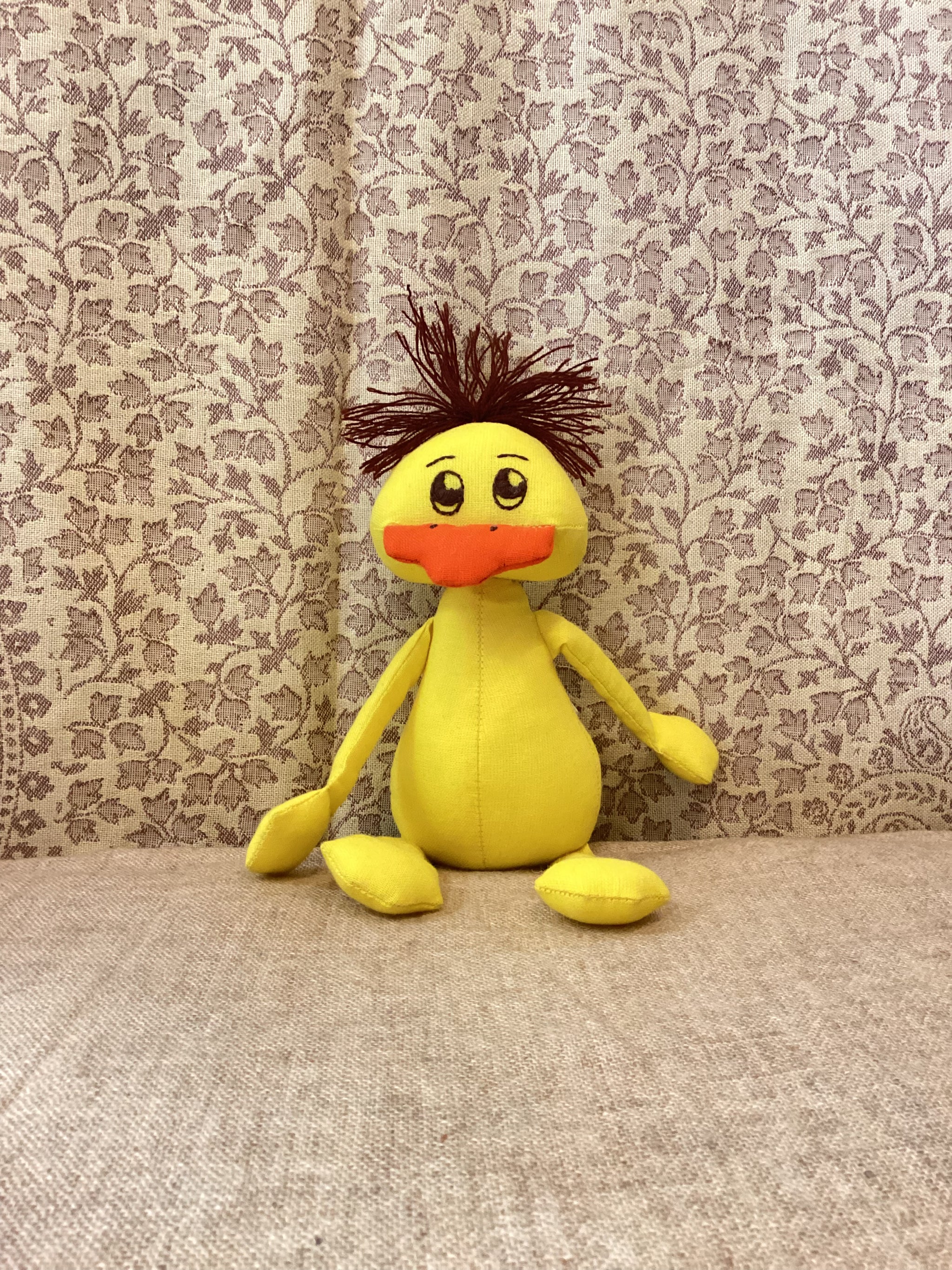 Dilly the Duck – Fair Trade Handmade Cotton Soft Toy (Nepal)